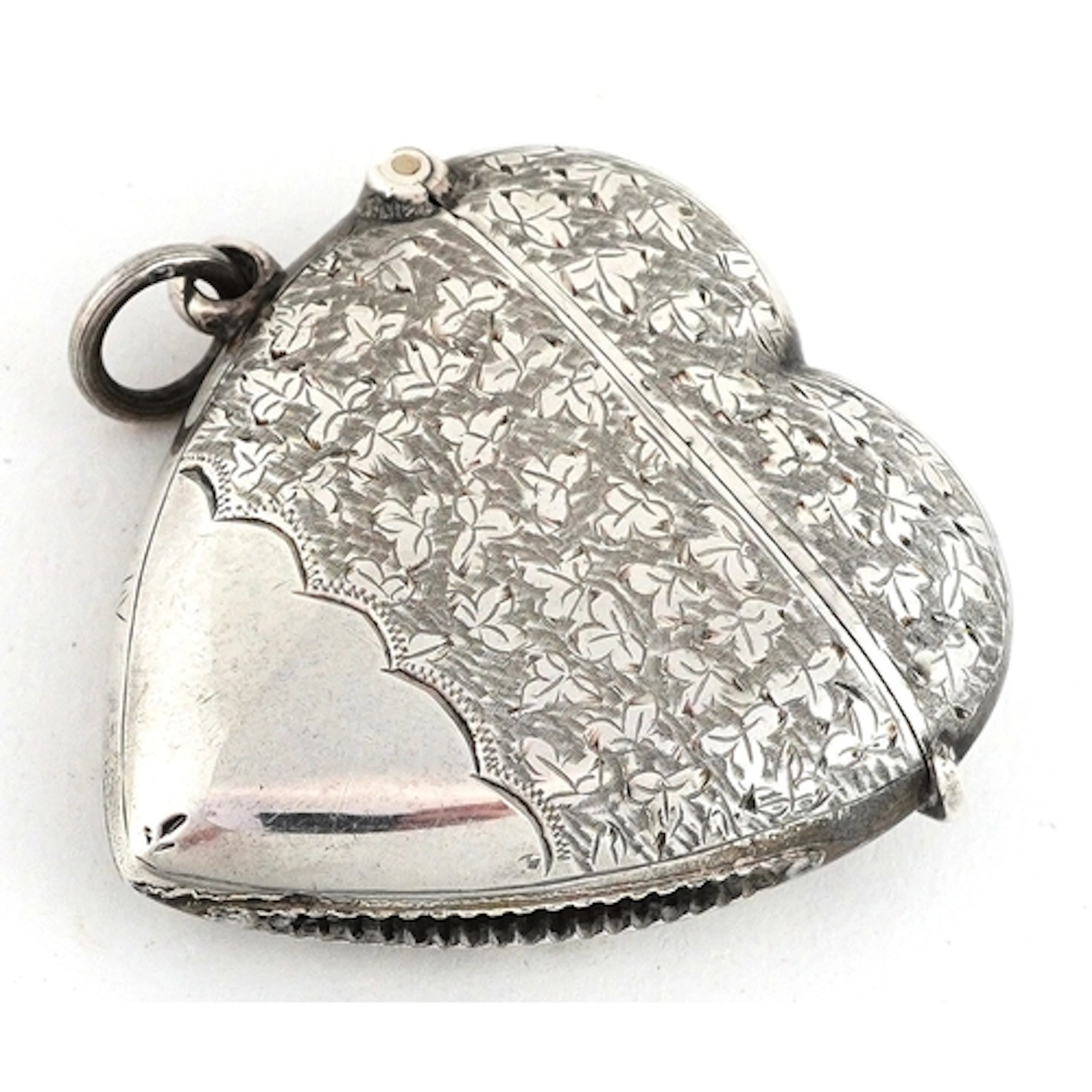 William Hare Hasler, Victorian silver love heart shaped vest...