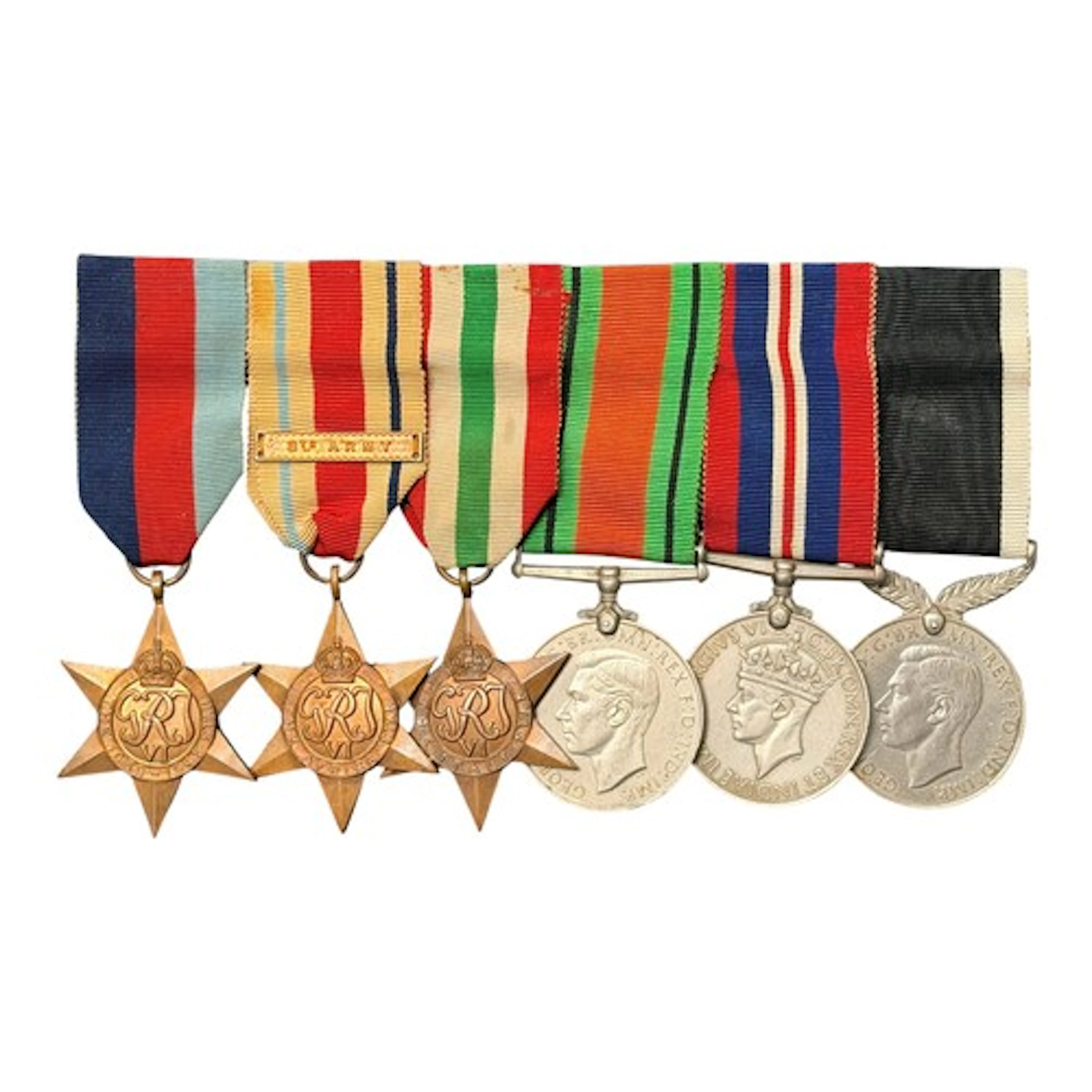 WW2 New Zealand Medal Group comprising of 1939-45 Star, Afri...