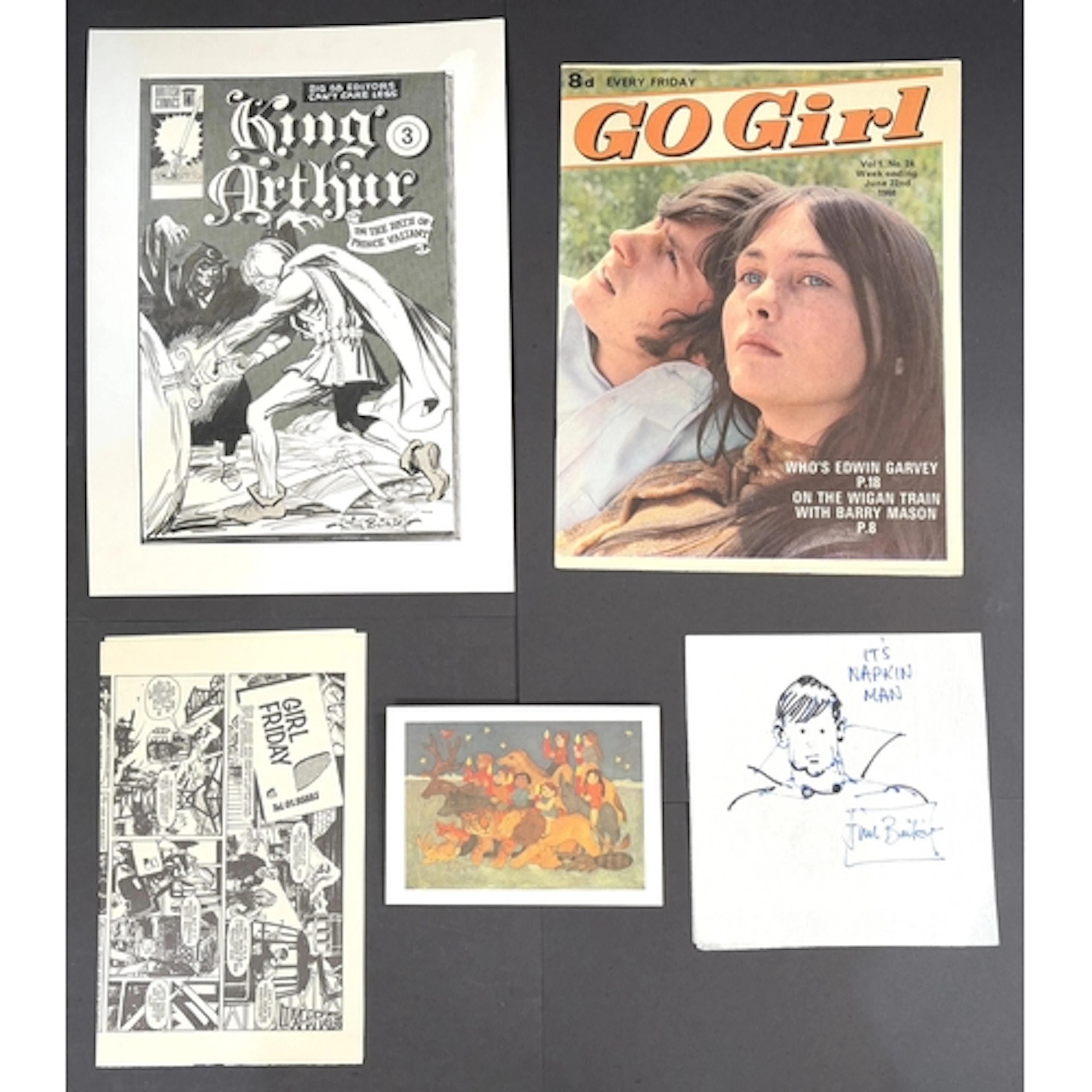 JIM (James George) BAIKIE, 1940 - 2017, KING ARTHUR, on the ...