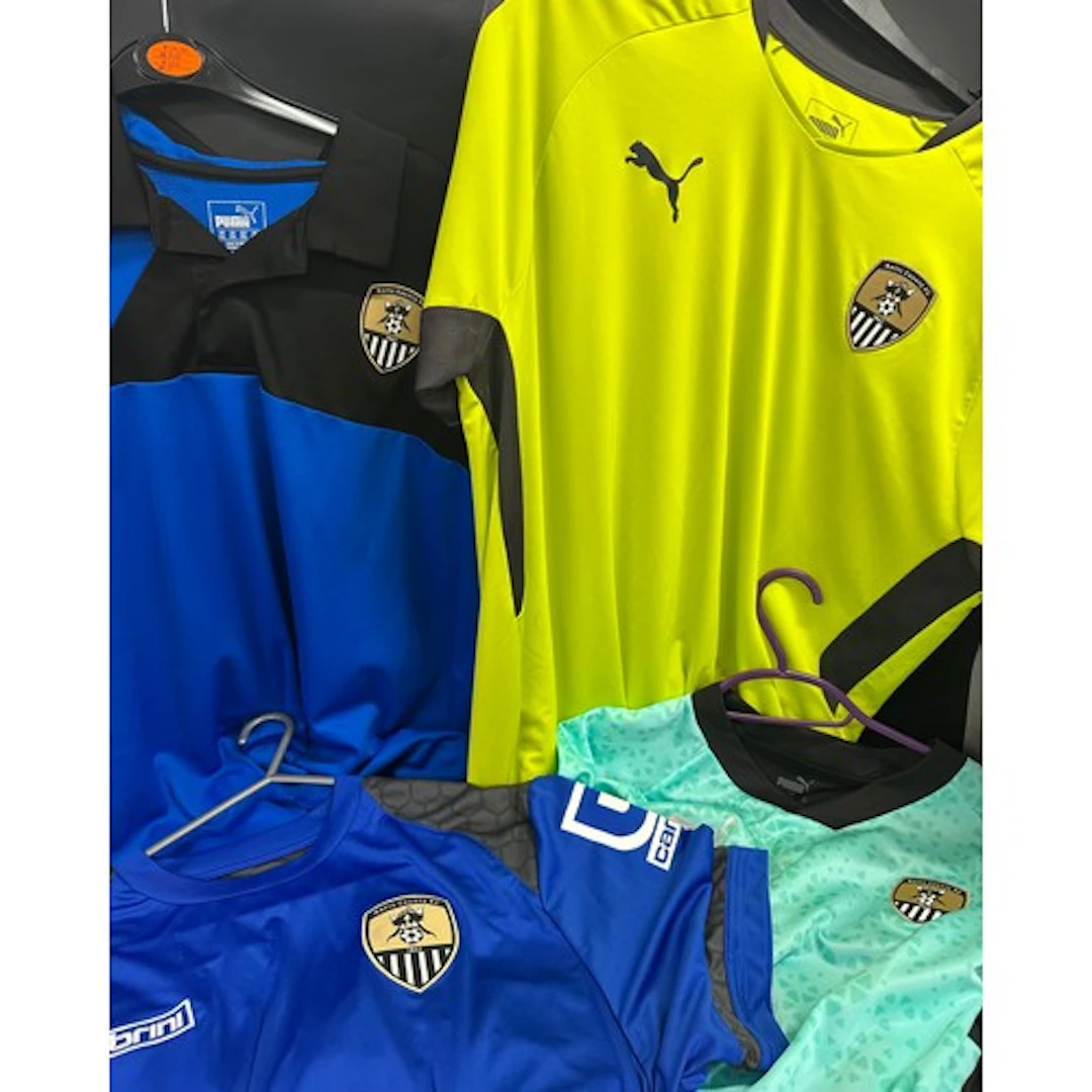Four Notts County shirts