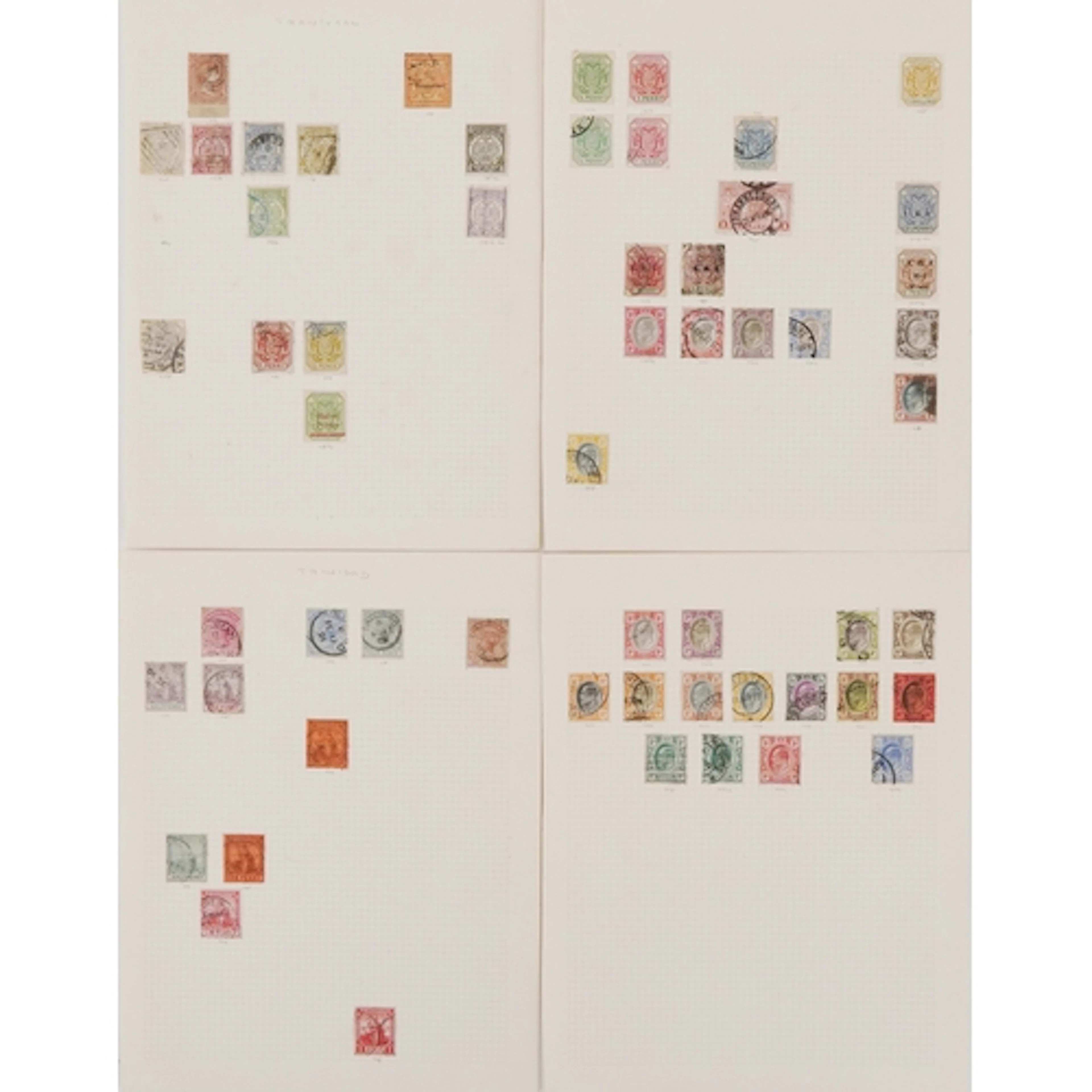 Victorian and Edwardian Transvaal and Trinidad stamps includ...