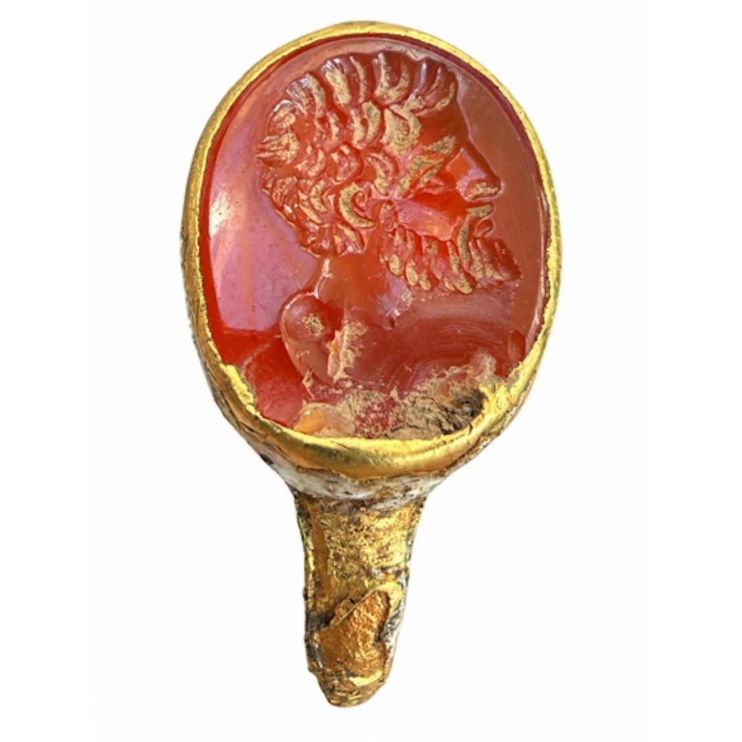 A Renaissance or early seventeenth-century gold ring, set wi...