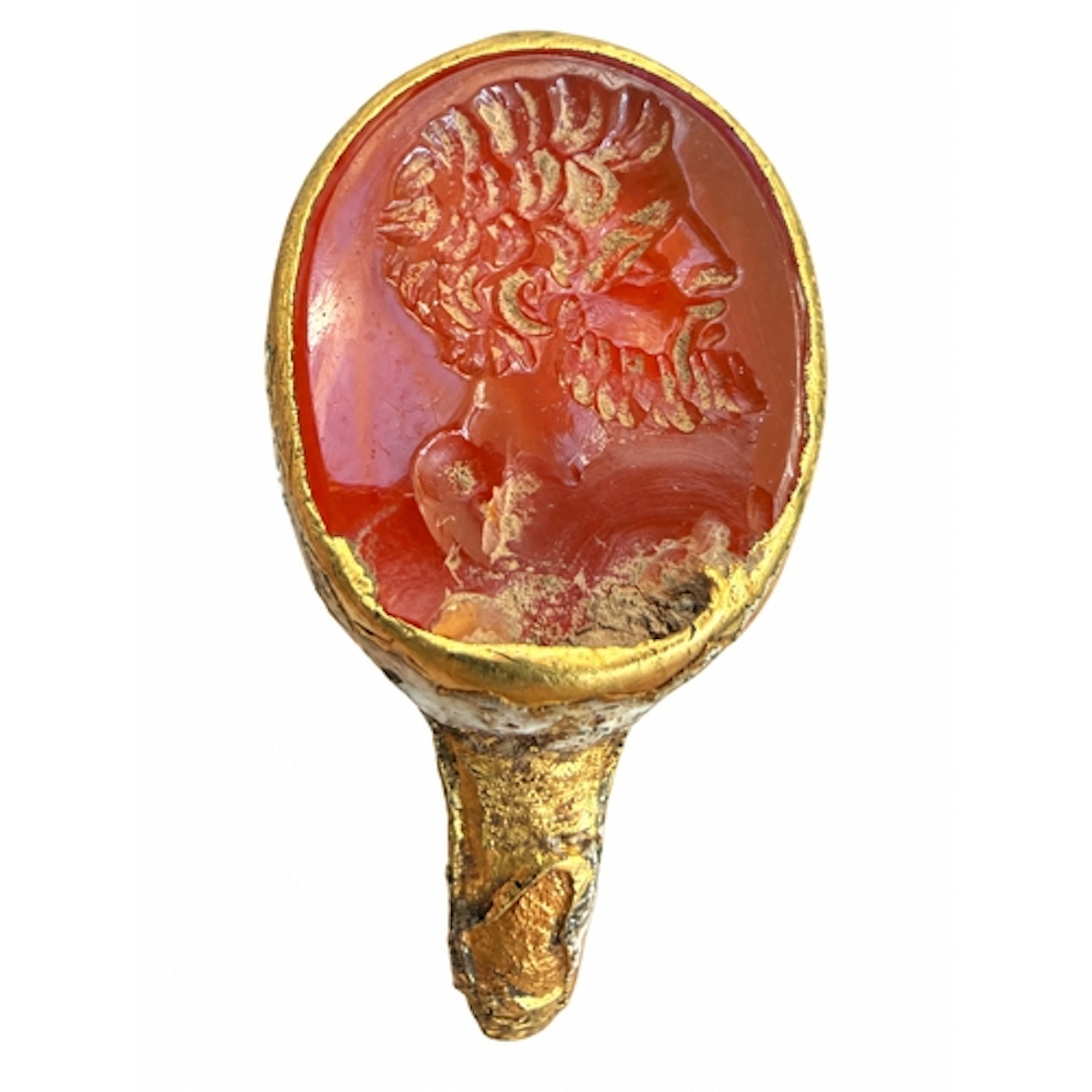 A Renaissance or early seventeenth-century gold ring, set wi...