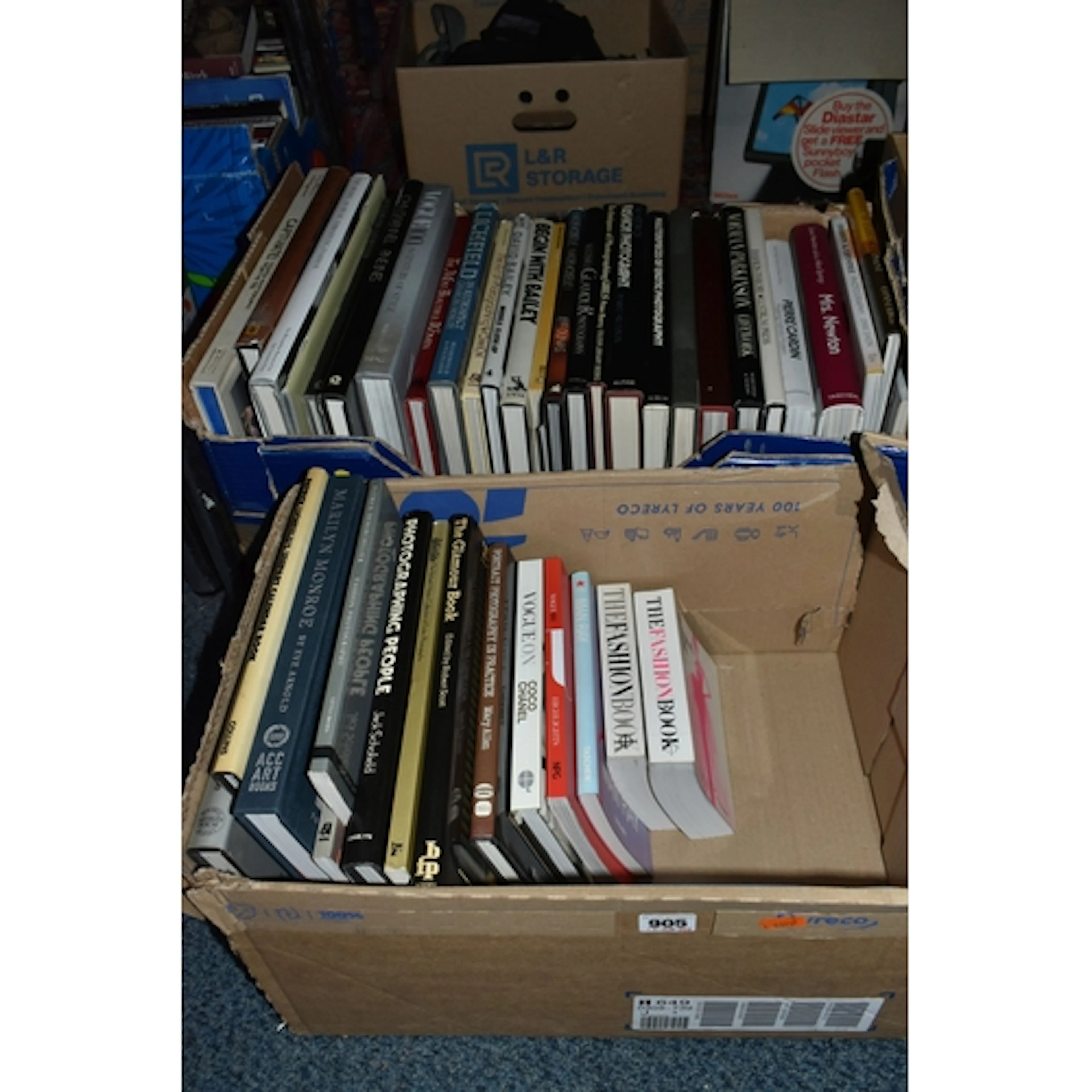 TWO BOXES OF MAINLY HARDBACK BOOKS mainly covering subjects ...