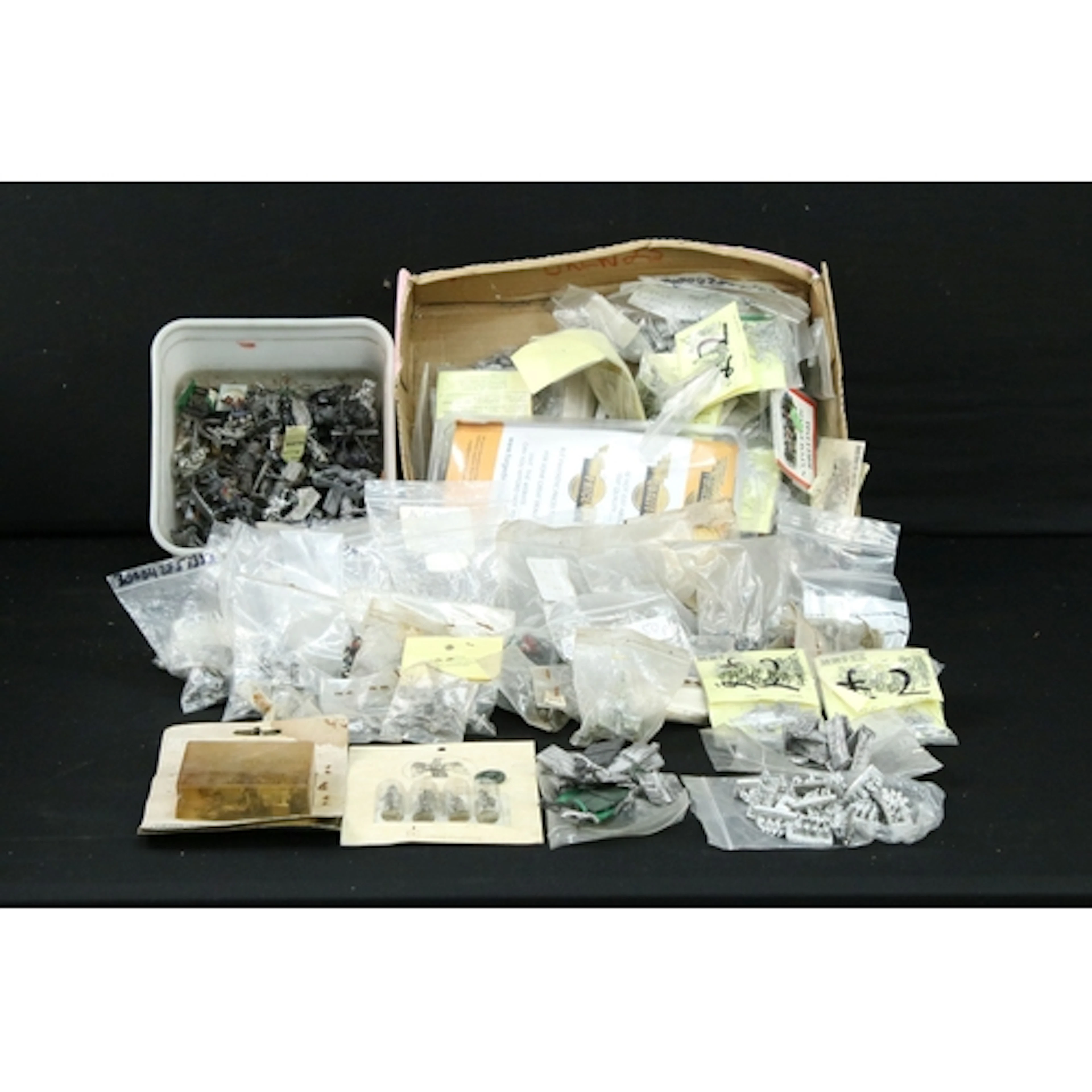 Collection of various military and war gaming related metal ...