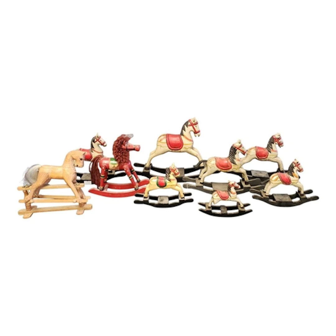 A collection of vintage 20th century collection of painted f...