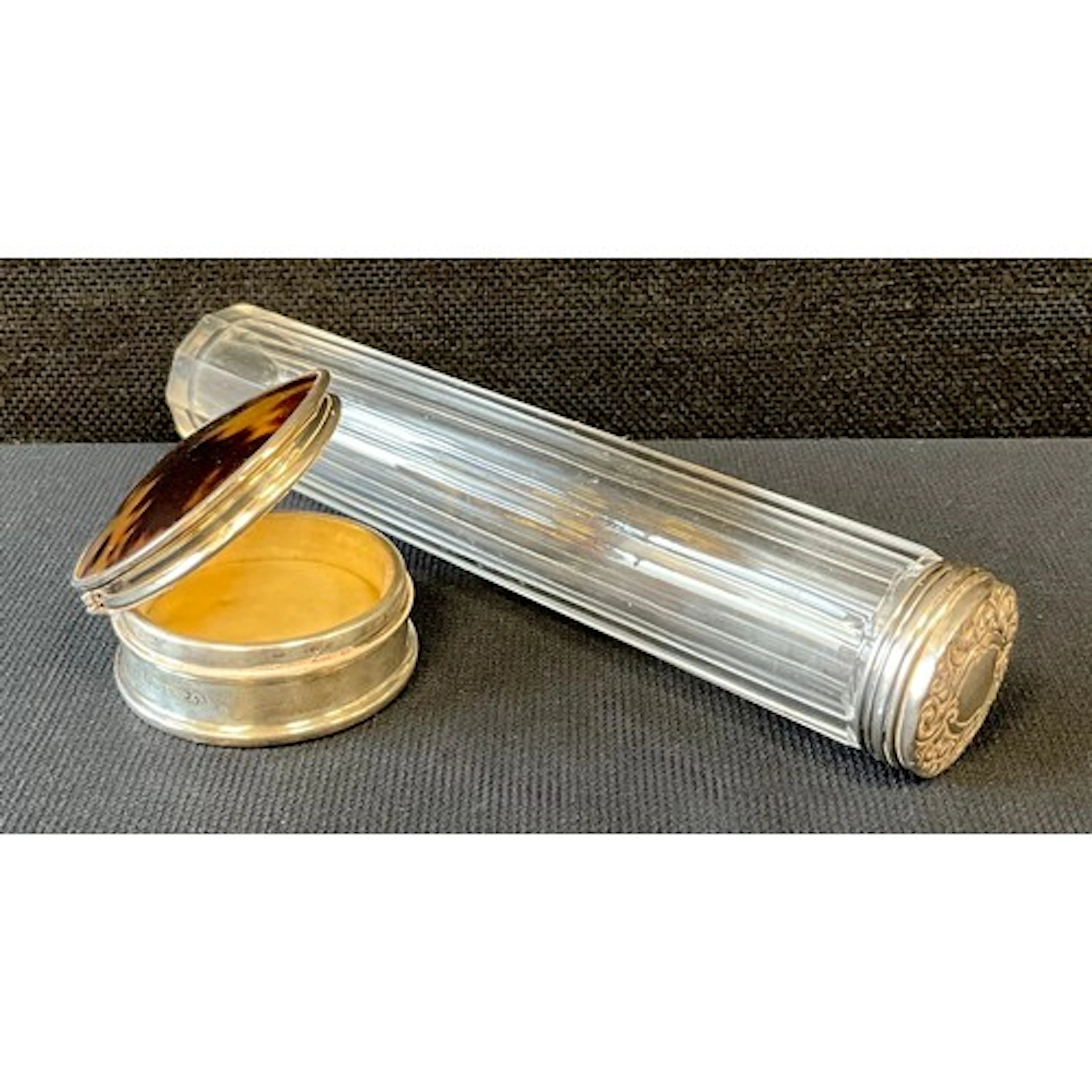 An early 20th century silver and tortoise shell lady’s compa...