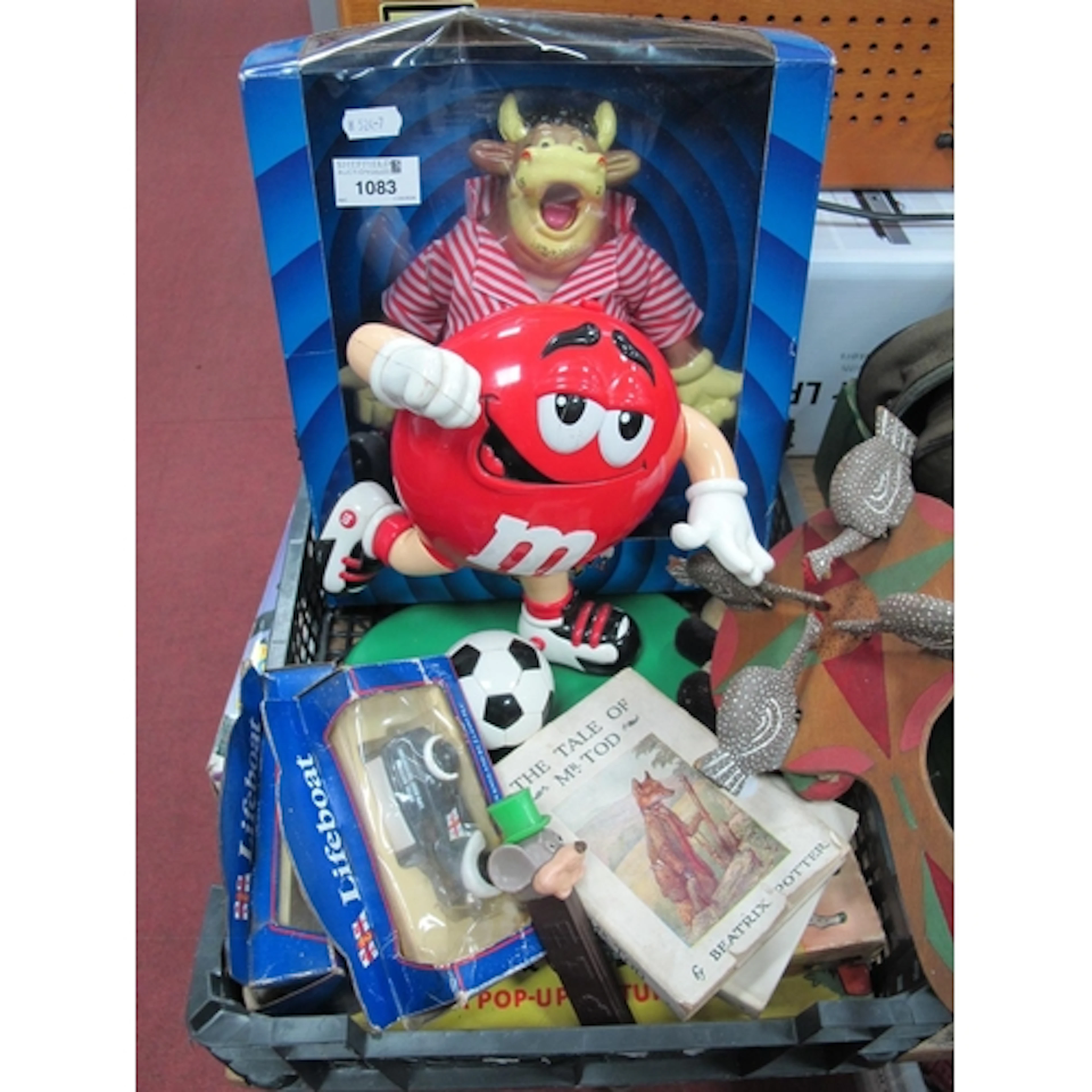 Vintage toys, including boxed Bendy Bully Bullseye 2006 figu...