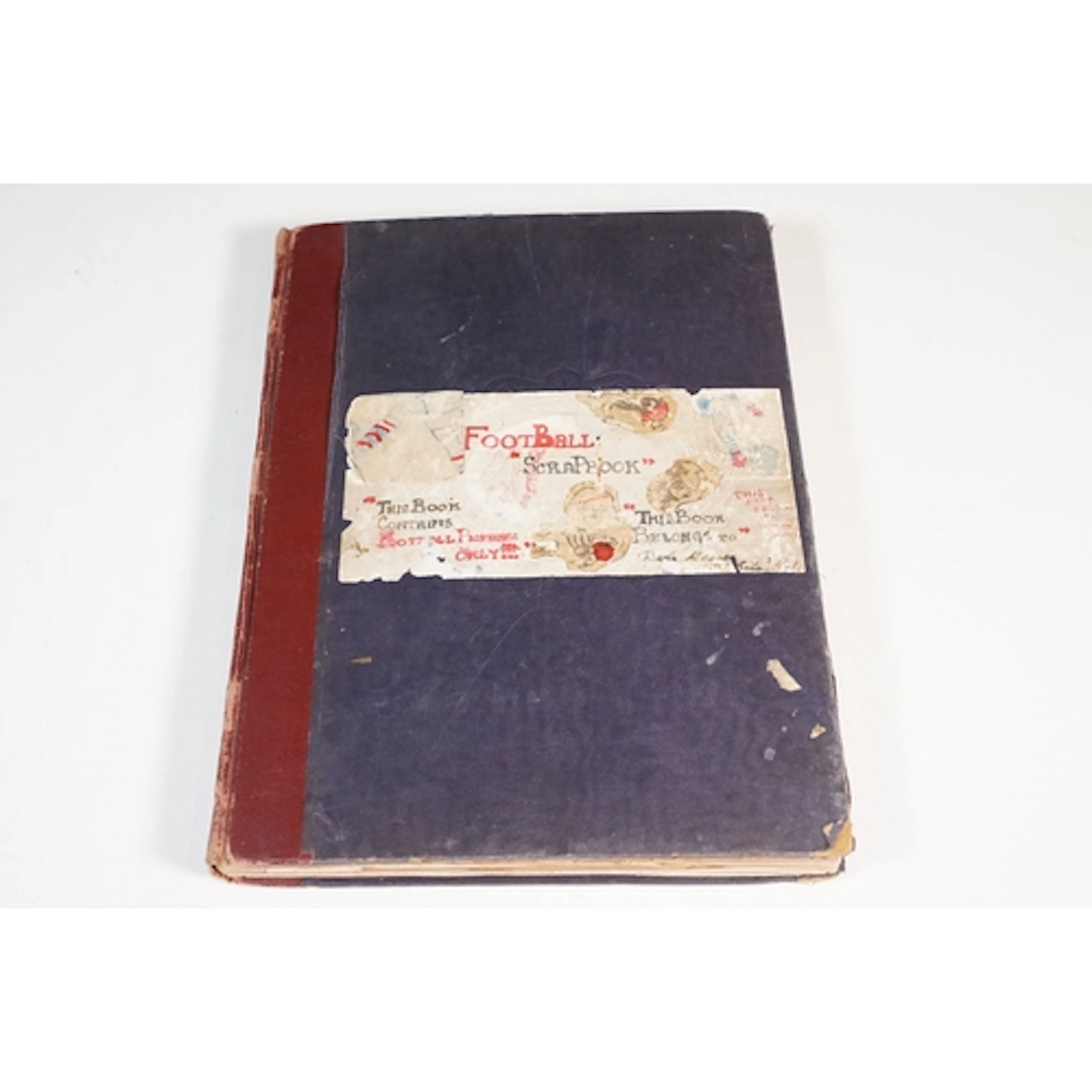 Football memorabilia; a football scrapbook, containing newsp...