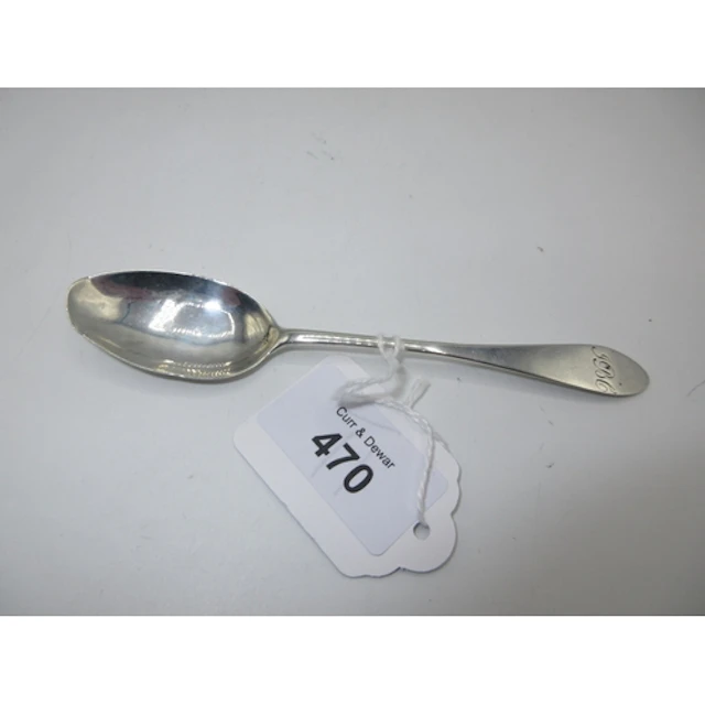 Scottish Provincial Silver Teaspoon by Edward Livingstone Du...