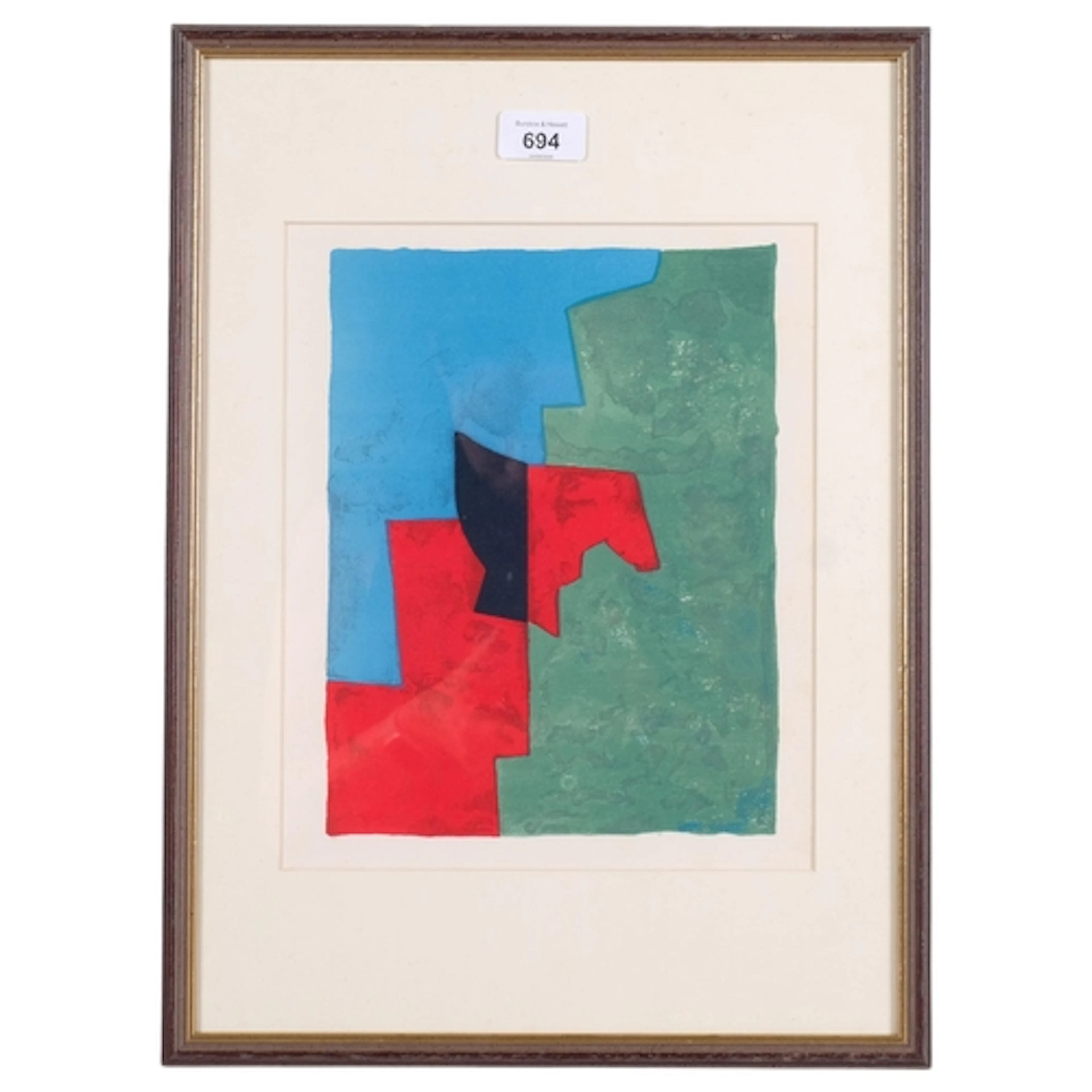 Serge Poliakoff, abstract, original lithograph, XXe Siecle, ...