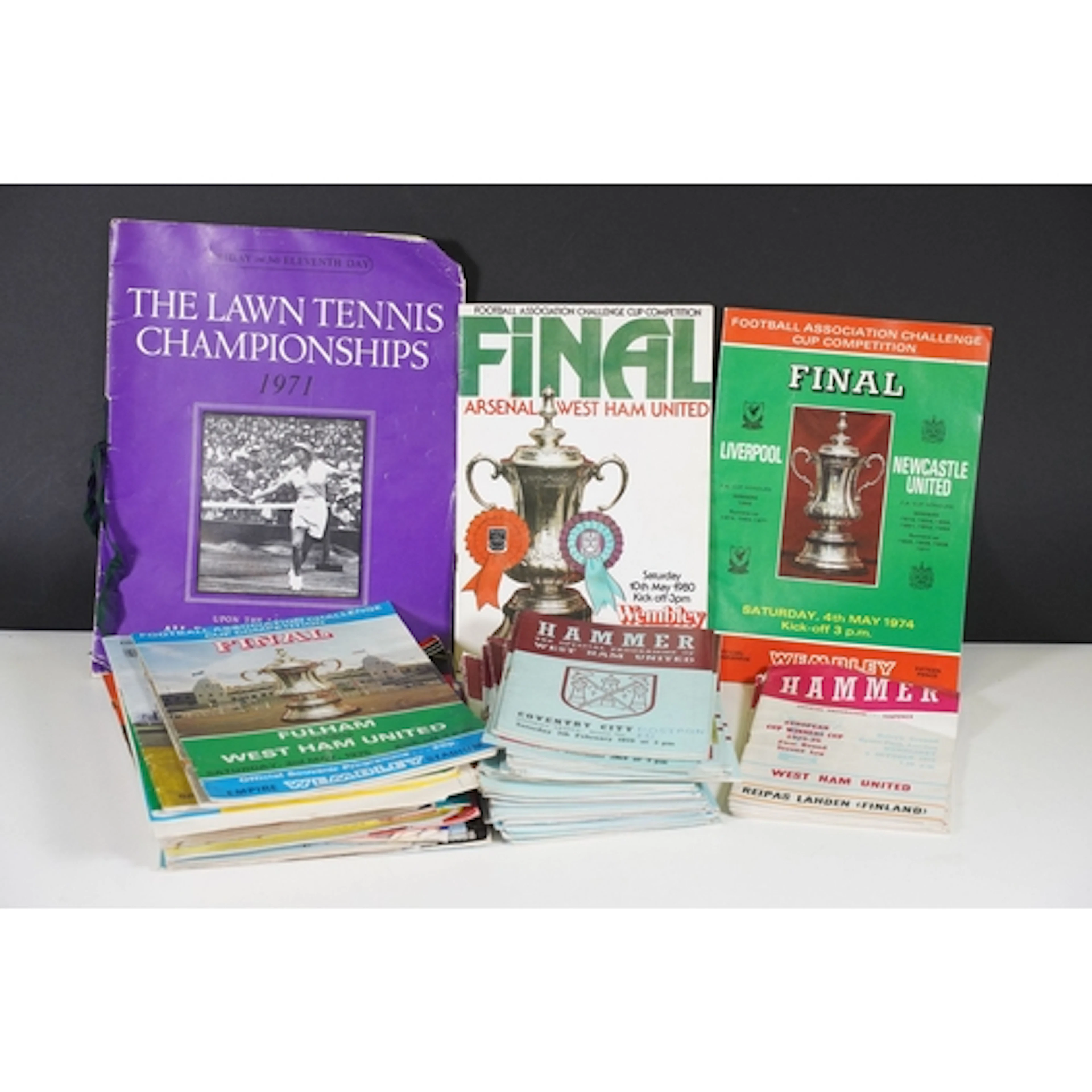 Collection of football programmes, including: 7 x cups final...