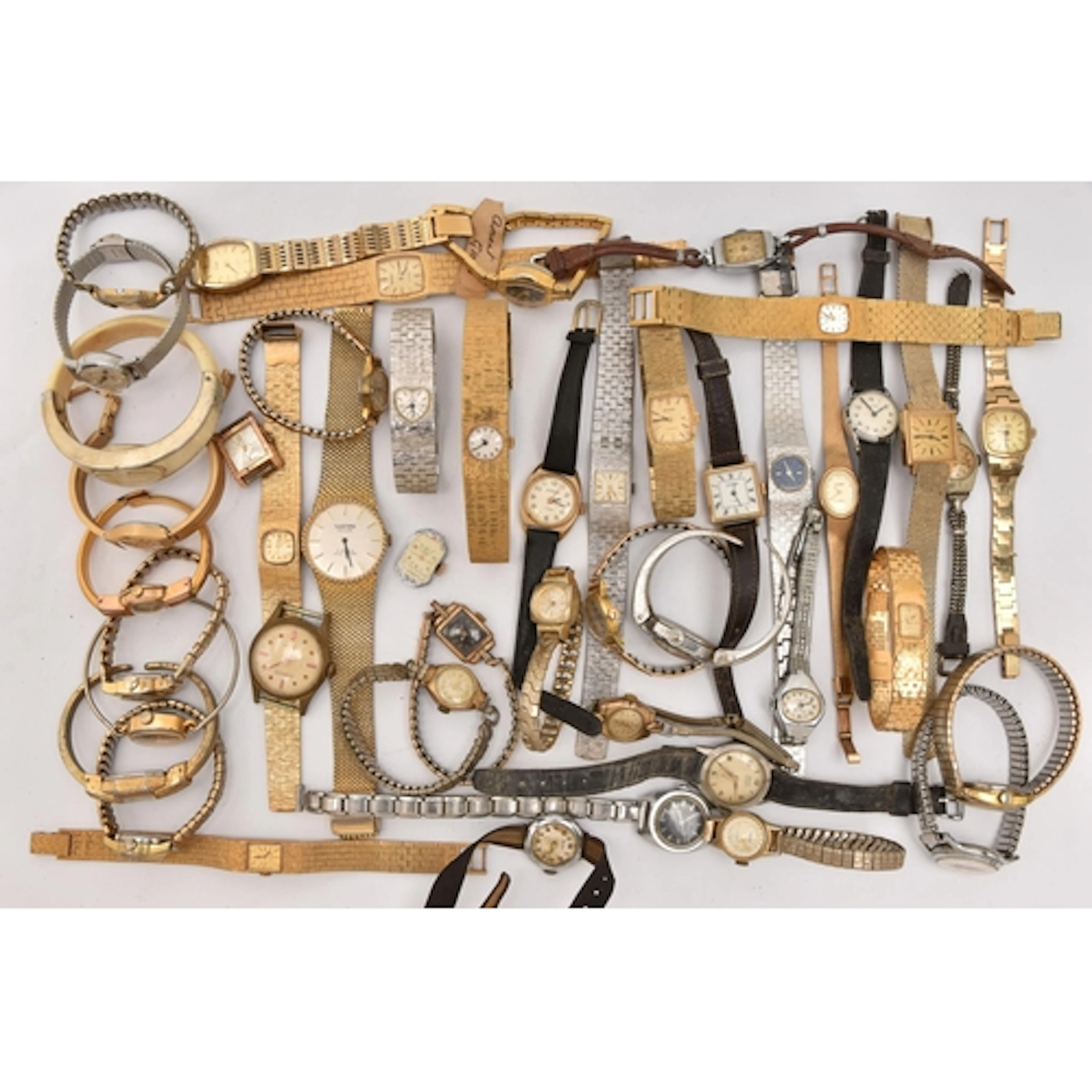 A LARGE ASSORTMENT OF LADIES WATCHES, to include wristwatche...