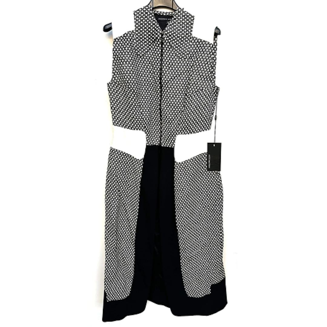 Andrew Majtenyi, B&W open dress, size 12 RRP £375