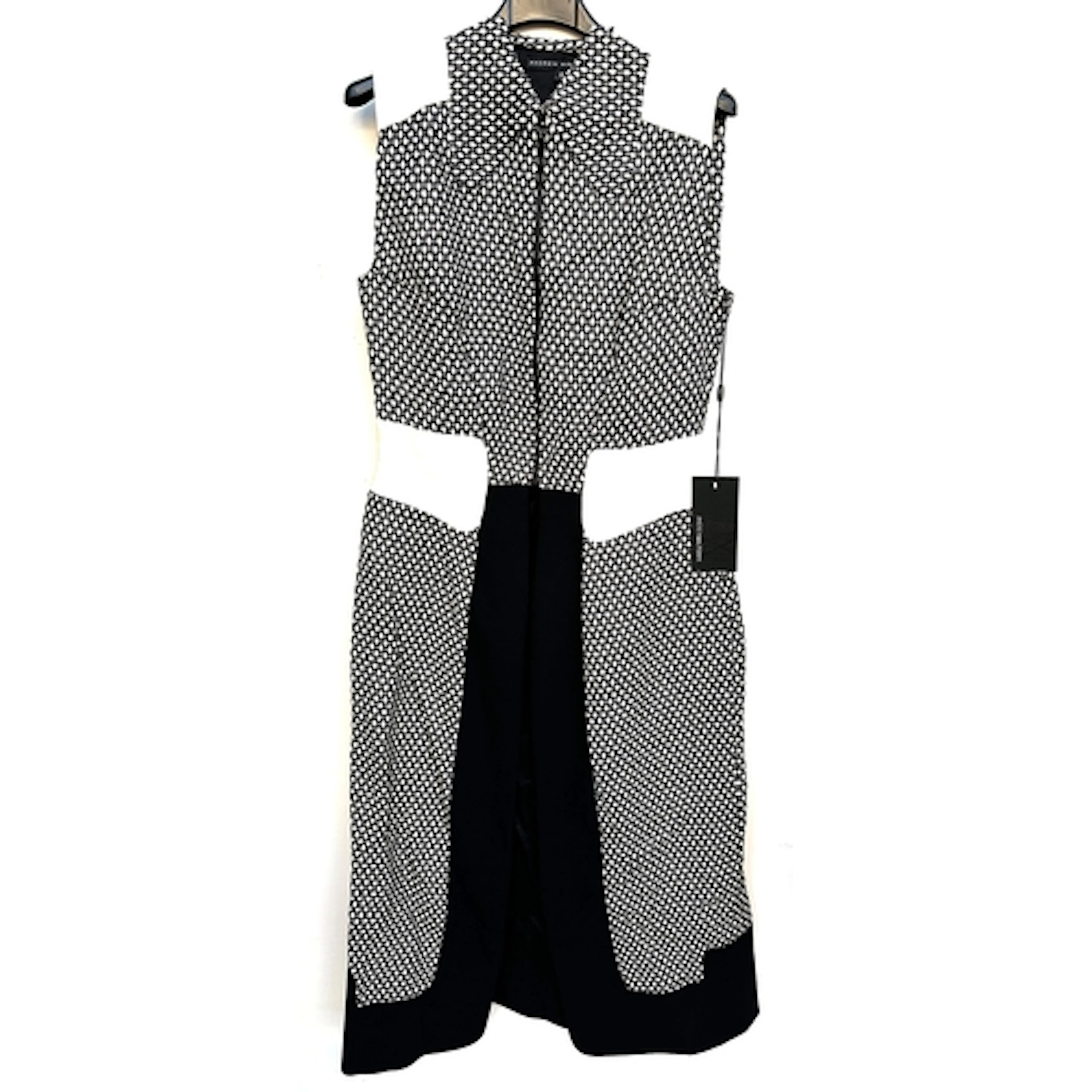 Andrew Majtenyi, B&W open dress, size 12 RRP £375