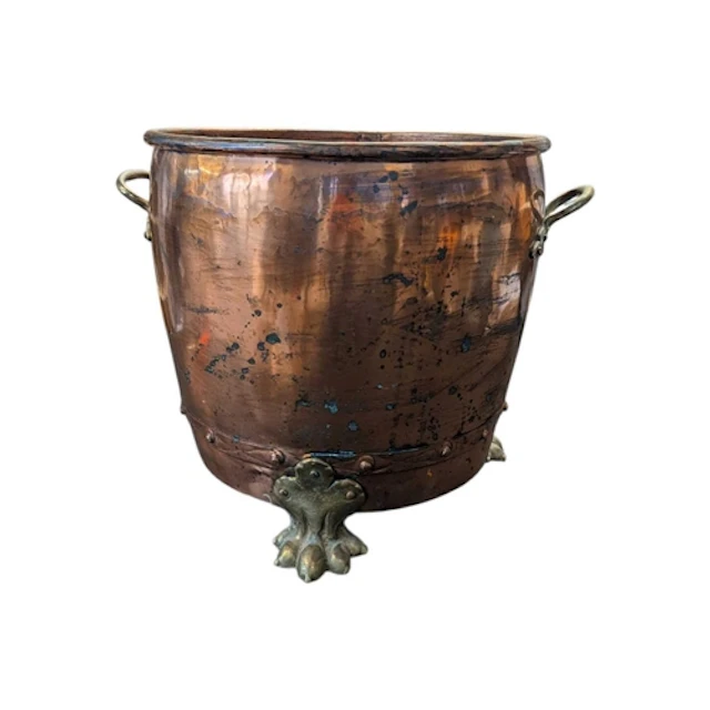 A large 19th century Victorian copper coal bin / scuttle. Th...