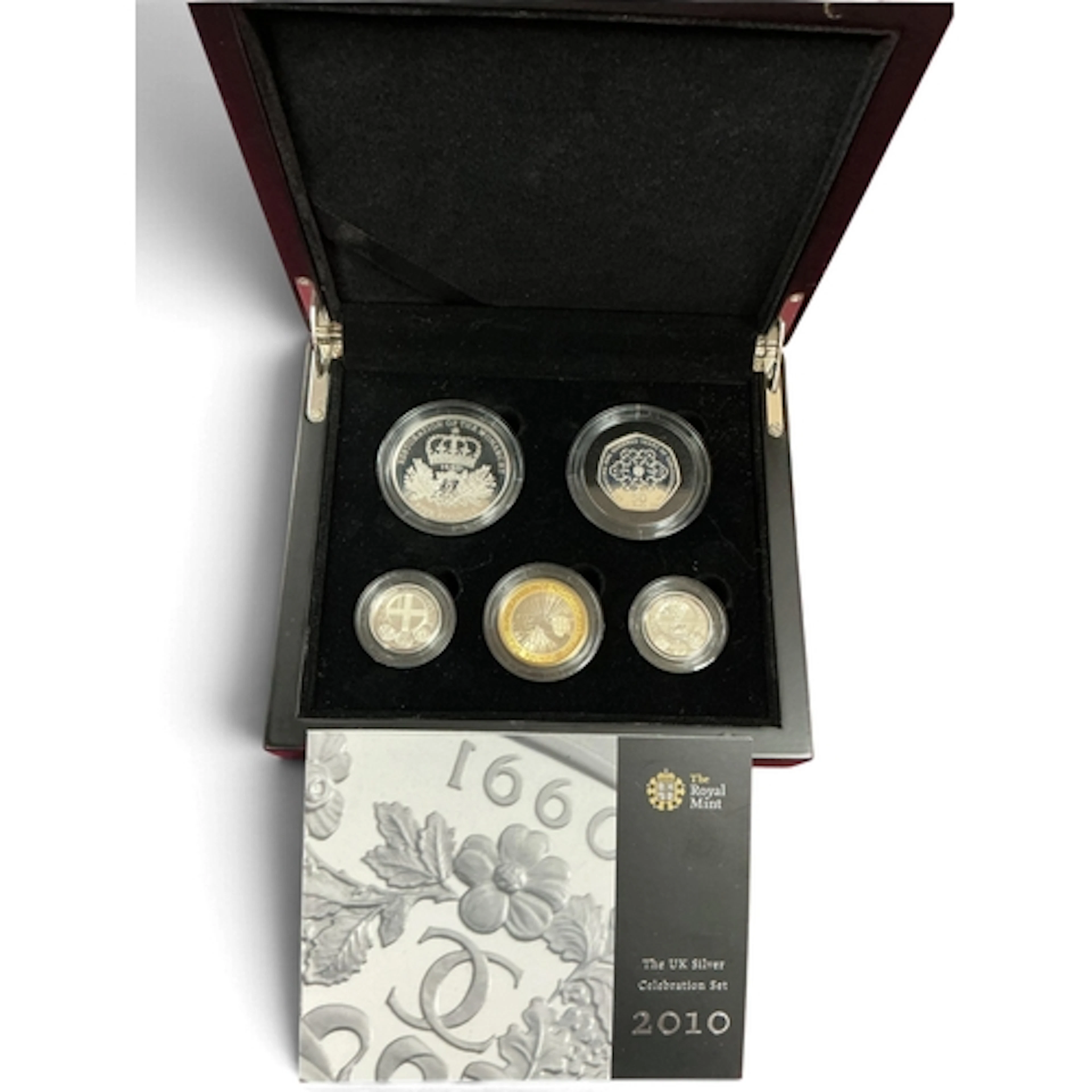 2010 Royal Mint UK Silver Proof Five Coin Celebration Set, c...