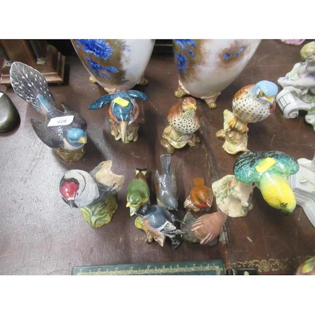 A collection of Beswick model birds