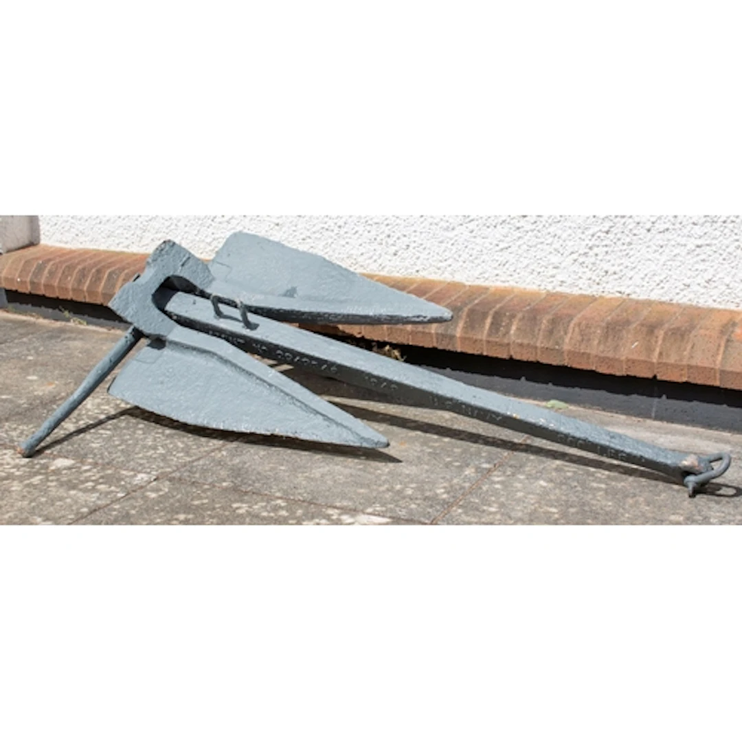 A WWII period US Navy Danforth Mark V 300lb anchor, signed ...