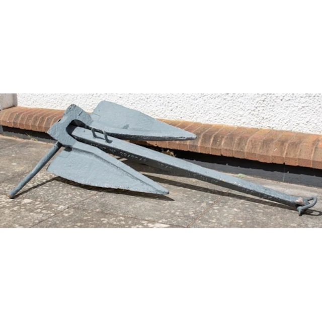 A WWII period US Navy Danforth Mark V 300lb anchor, signed ...