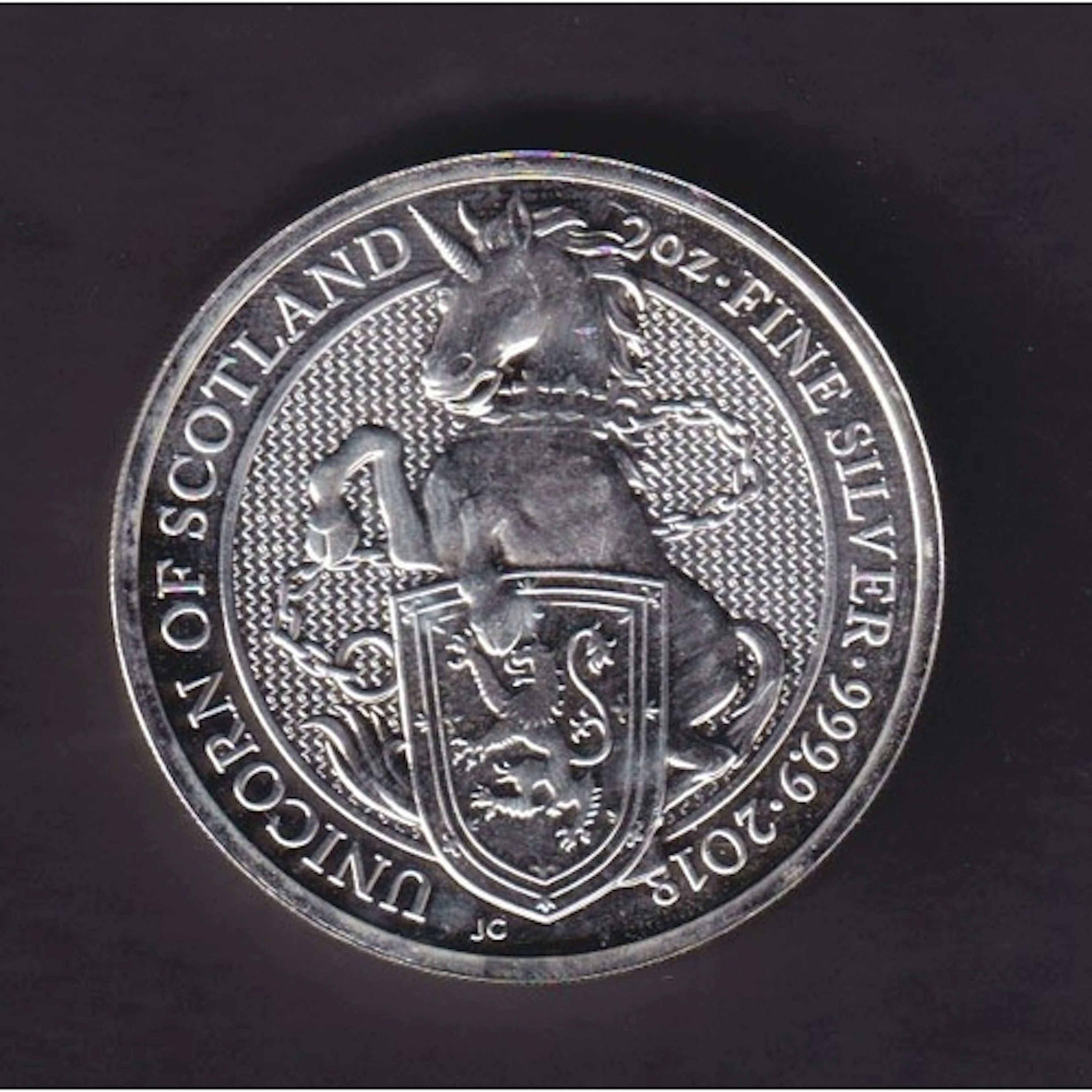 UK 2018 The Queen’s Beasts Unicorn of Scotland £5 2oz .999.9...
