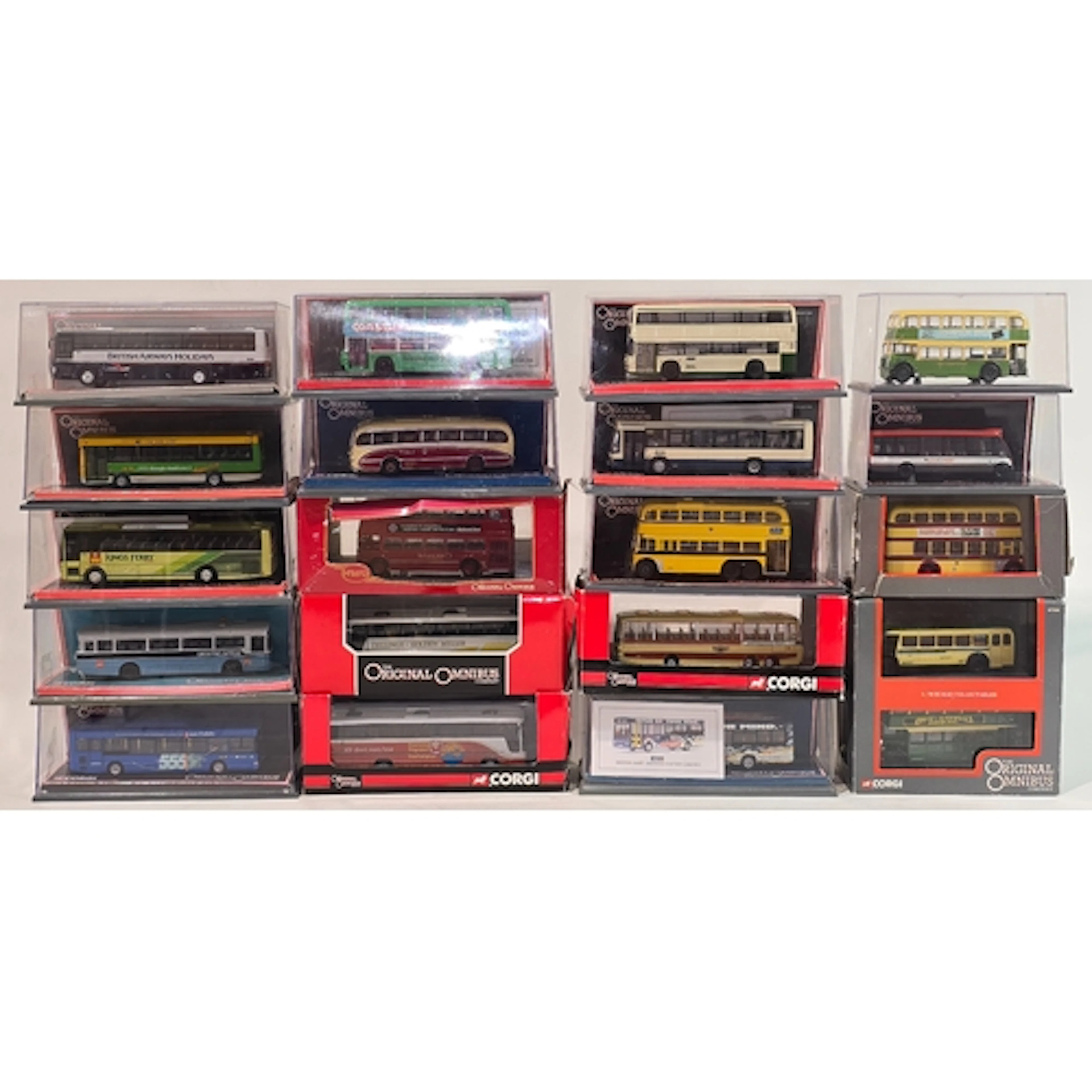 A collection of 20 boxed Corgi The Original Omnibus die cast...