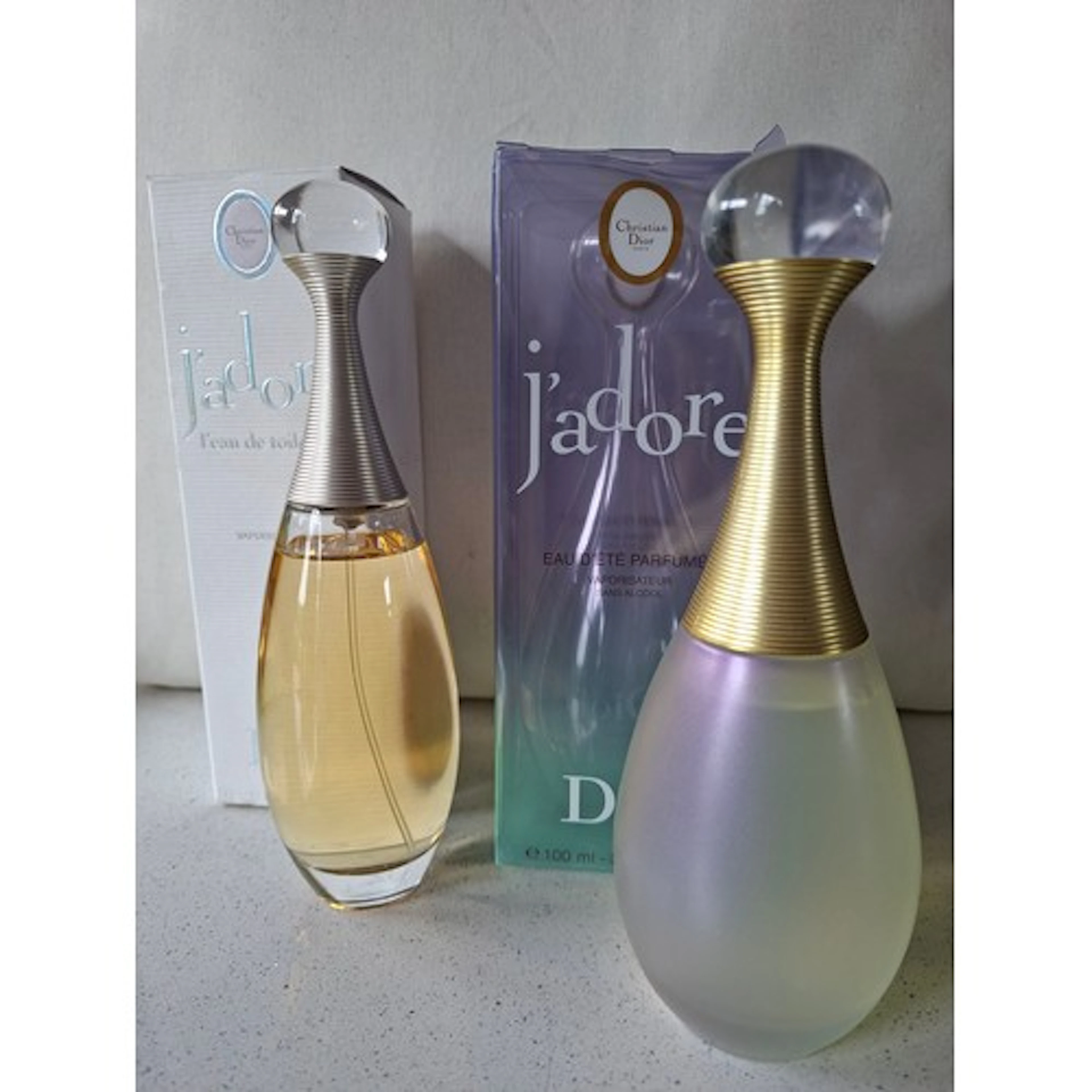Christian Dior- Two bottles of J'Adore, approx 95% full, com...