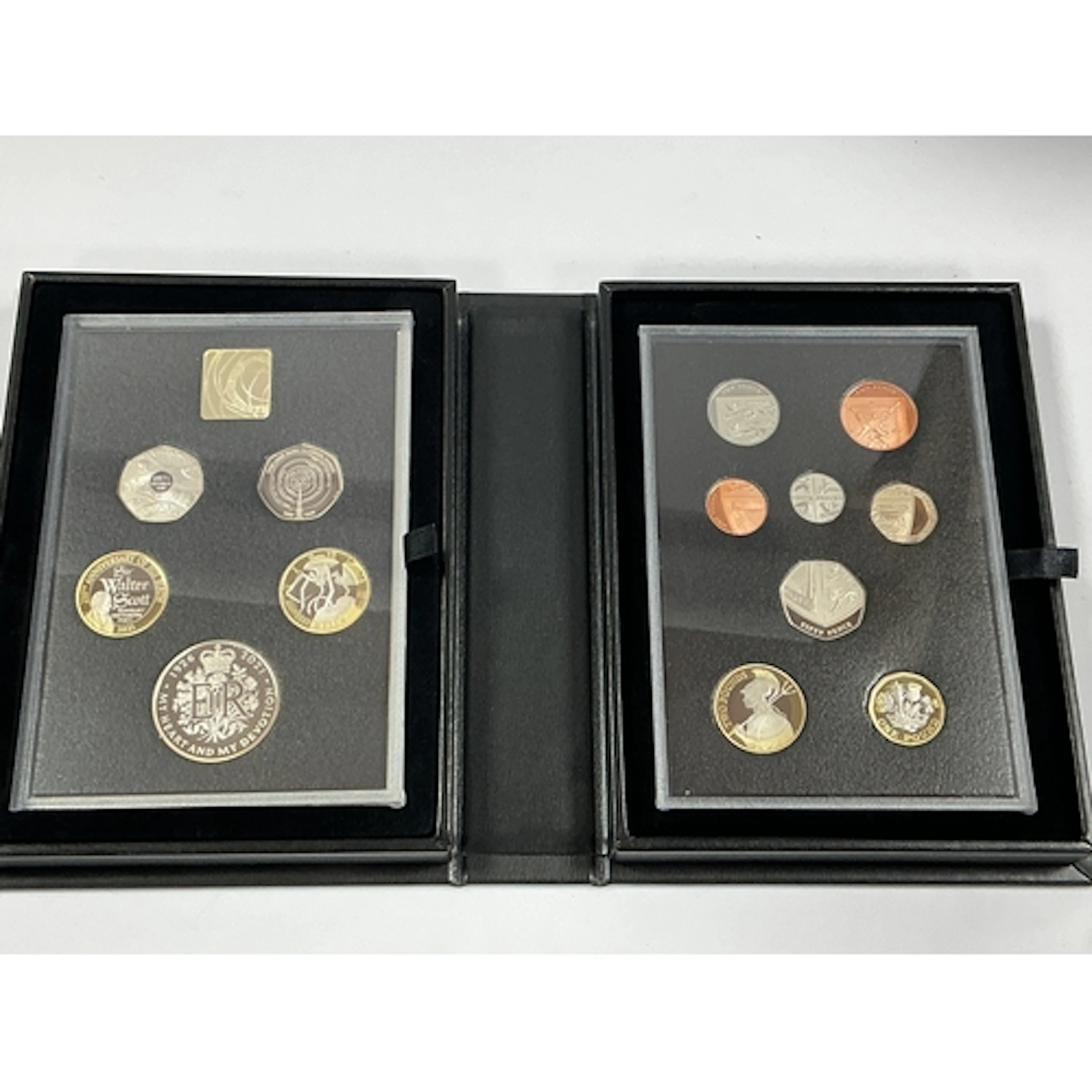 2021 Royal Mint Thirteen Coin Annual Proof Set, cased with a...