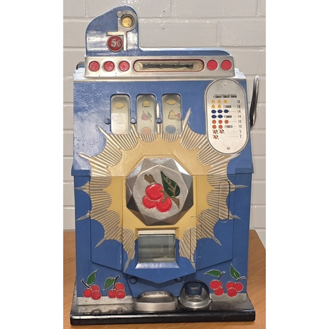 Vintage 1950's/1960's Mills Bursting Cherry slot machine. O...