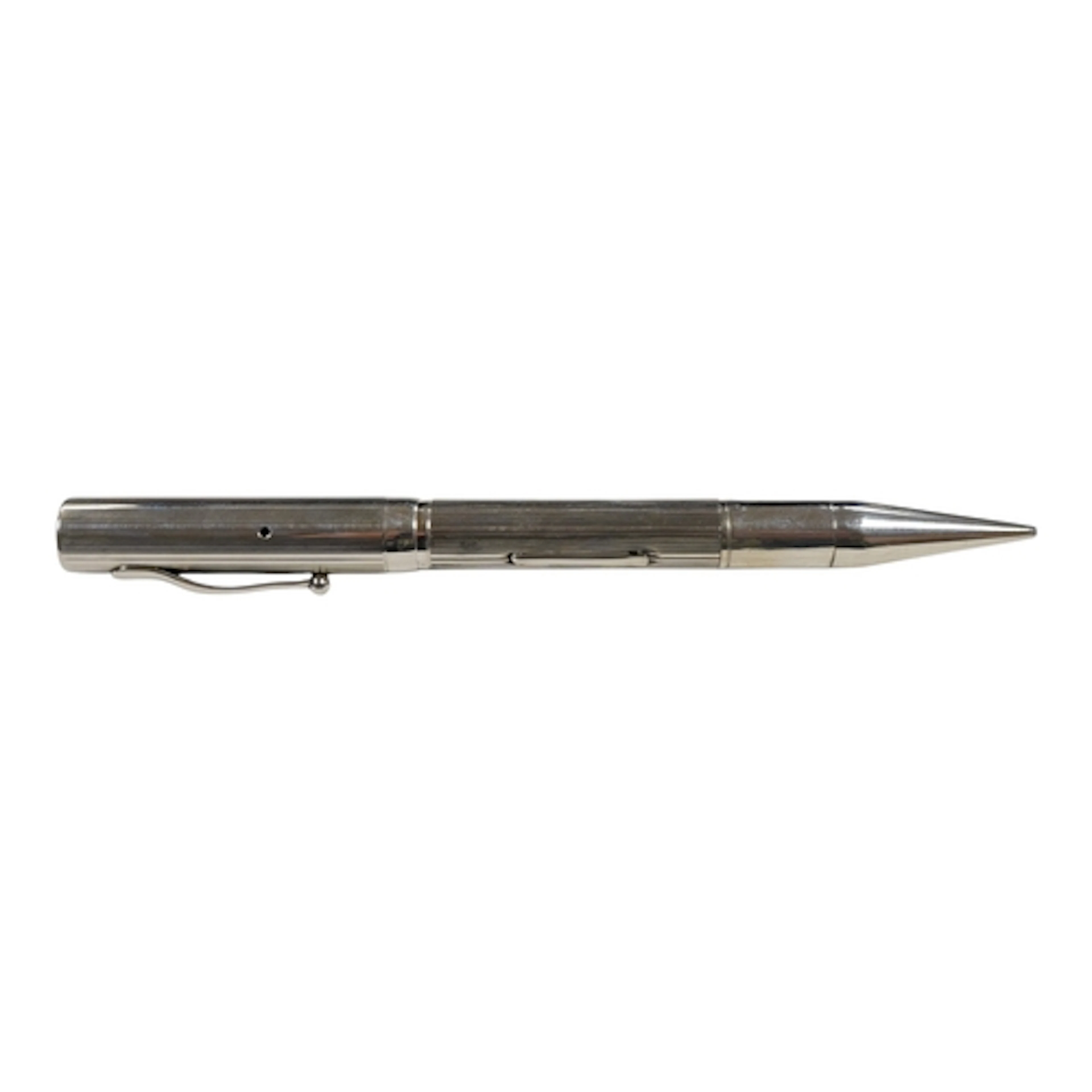 A Sterling silver combination fountain pen and pencil with N...