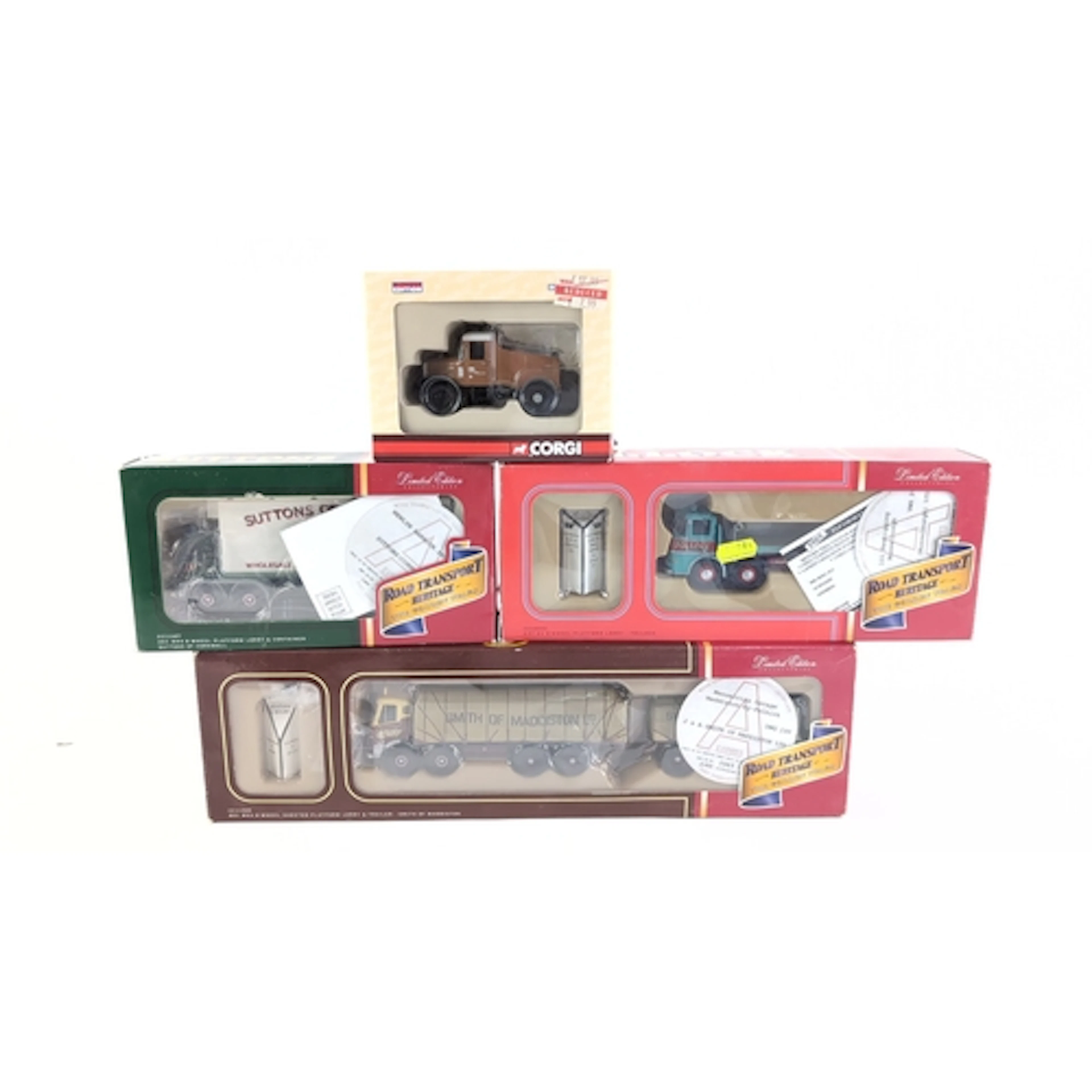 4 x Corgi ‘Road Transport Heritage’ 1:50 scale die-cast comm...