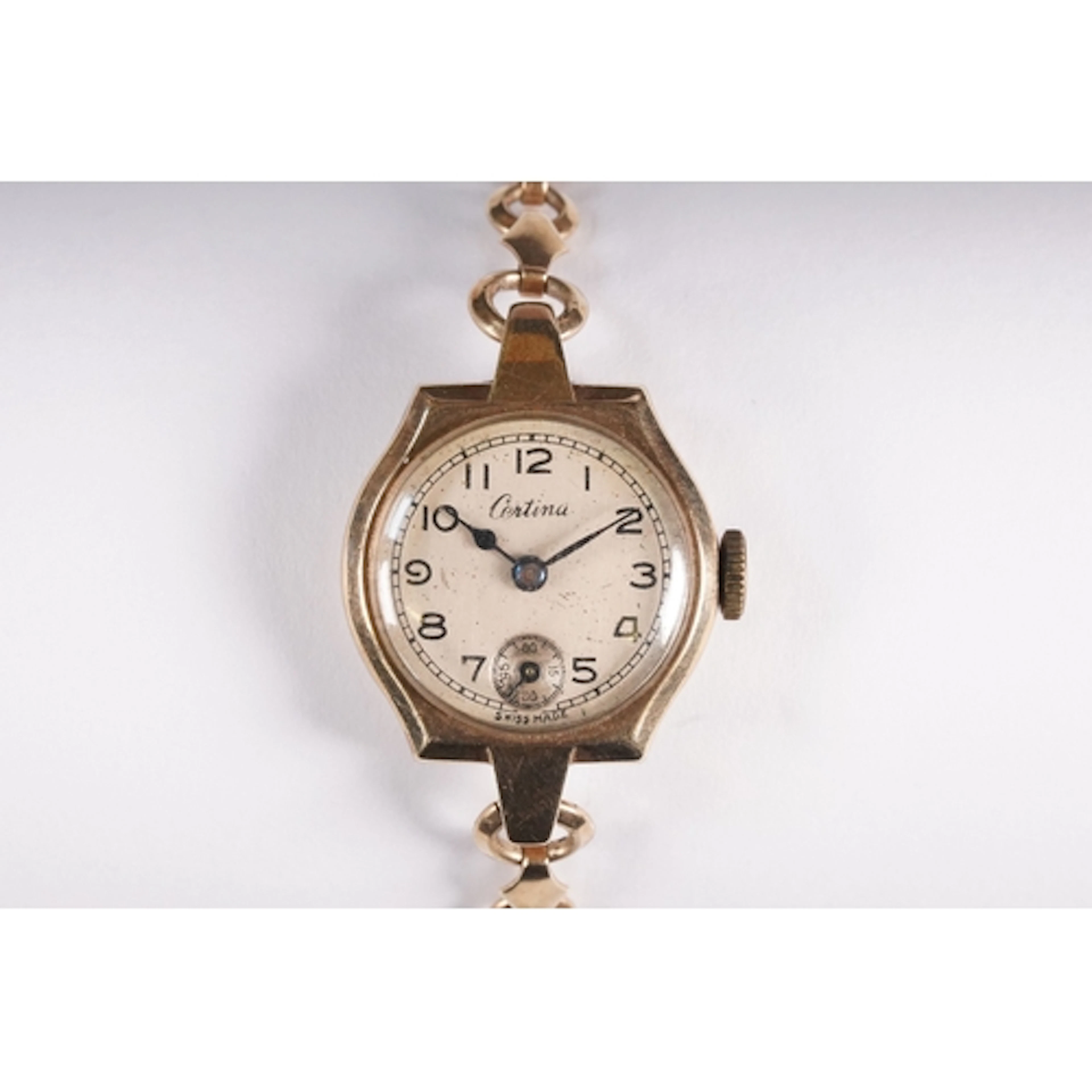 9ct gold cased ladies Certina wrist watch having a round fac...