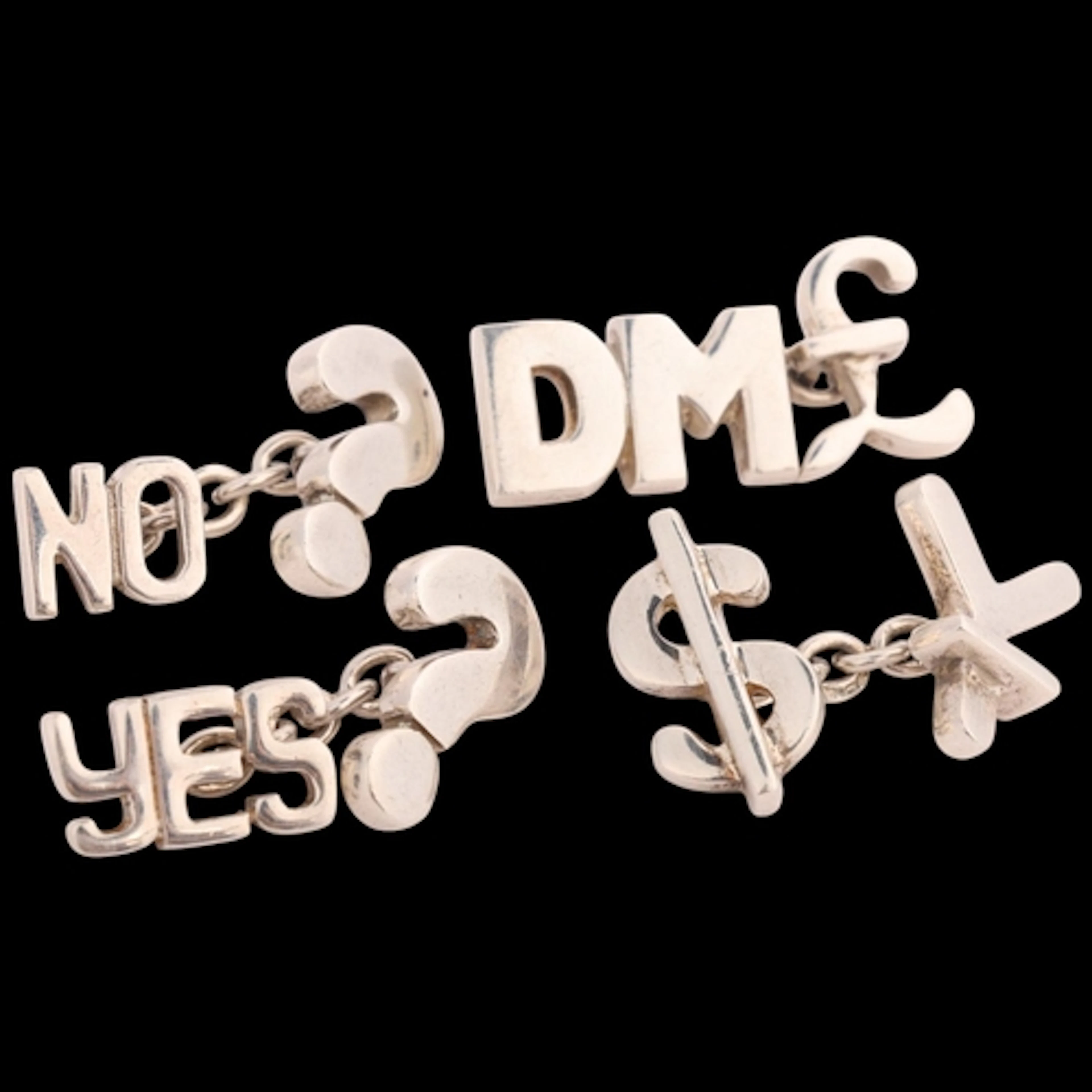 LINKS OF LONDON - 2 pairs of sterling silver novelty cufflin...