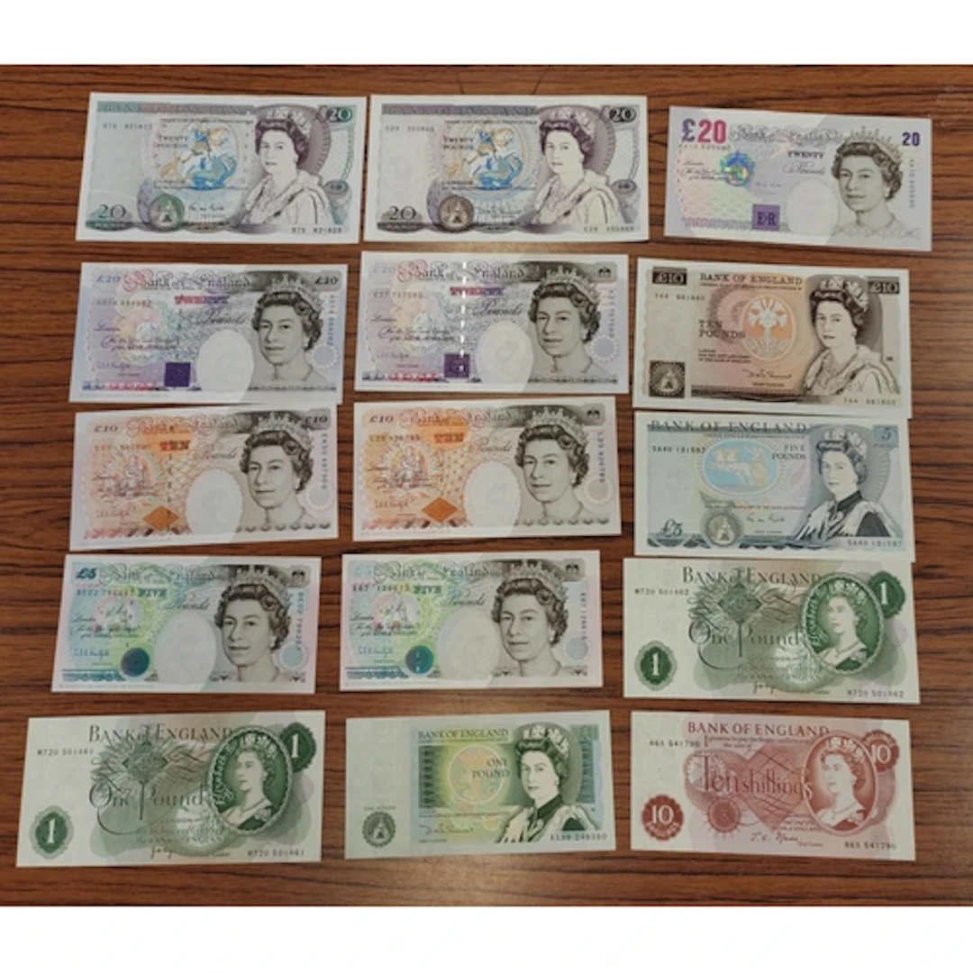 Collection with £20 Somerset E29, Giles 37S, Kentfield (2), ...