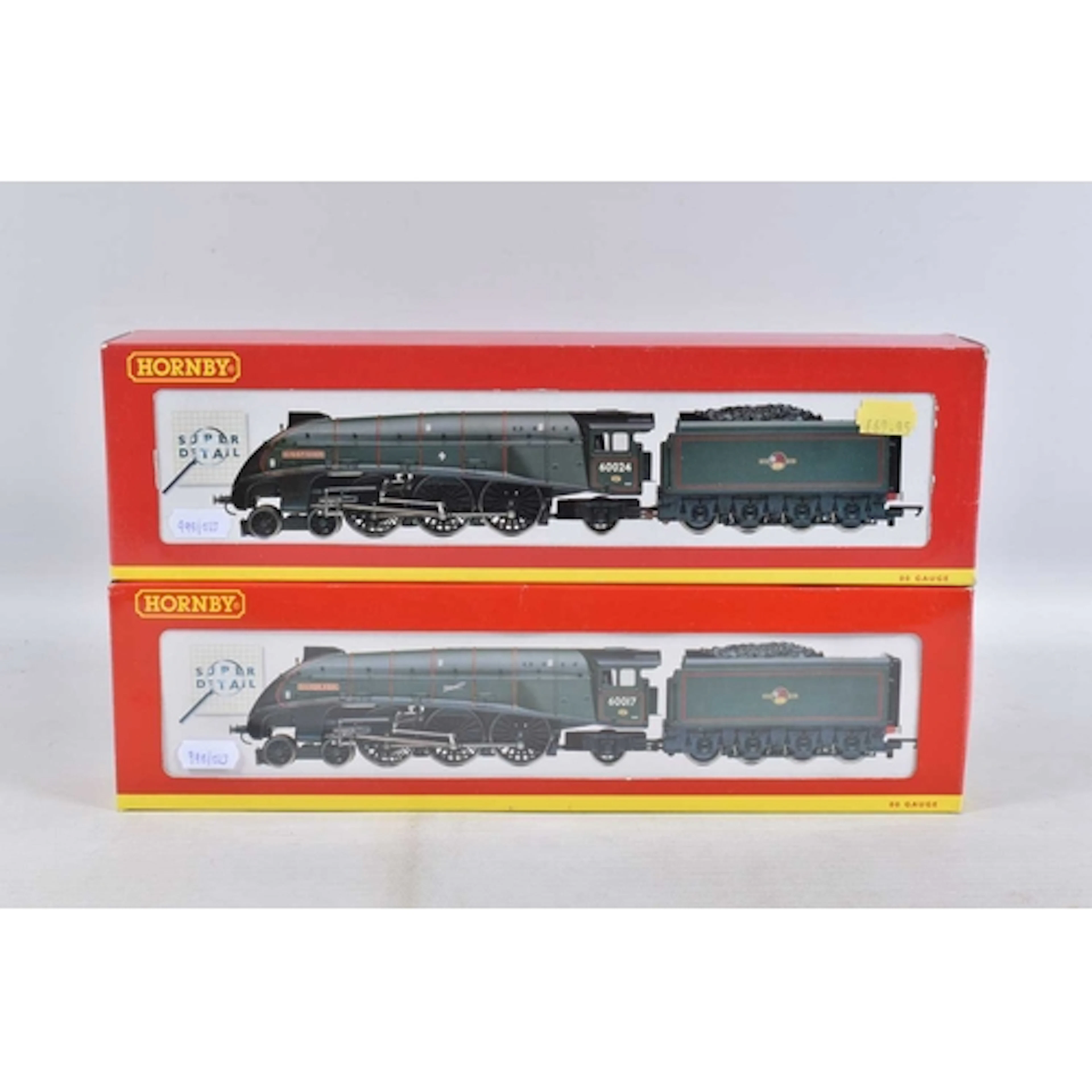 TWO BOXED HORNBY SUPER DETAIL OO GAUGE A4 CLASS LOCOMOTIVE A...