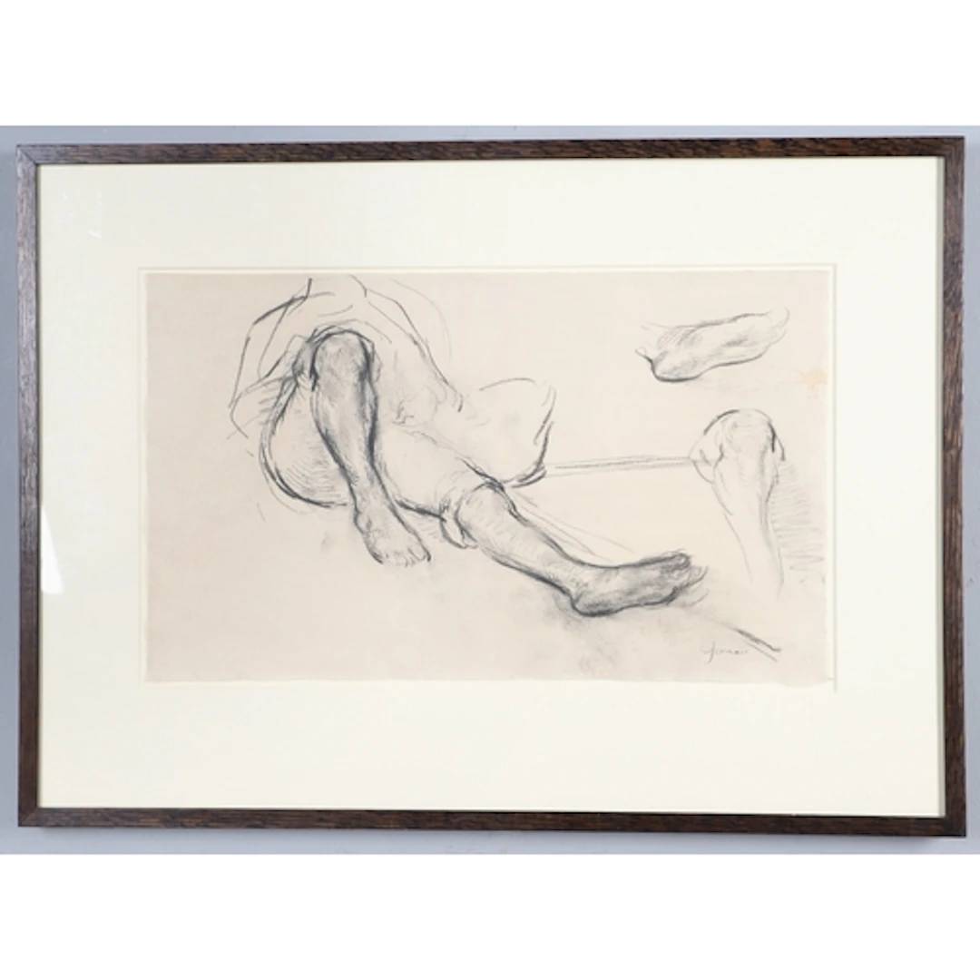 MARTIN YEOMAN (B. 1953). FIGURE STUDY. (d) Signed lower righ...