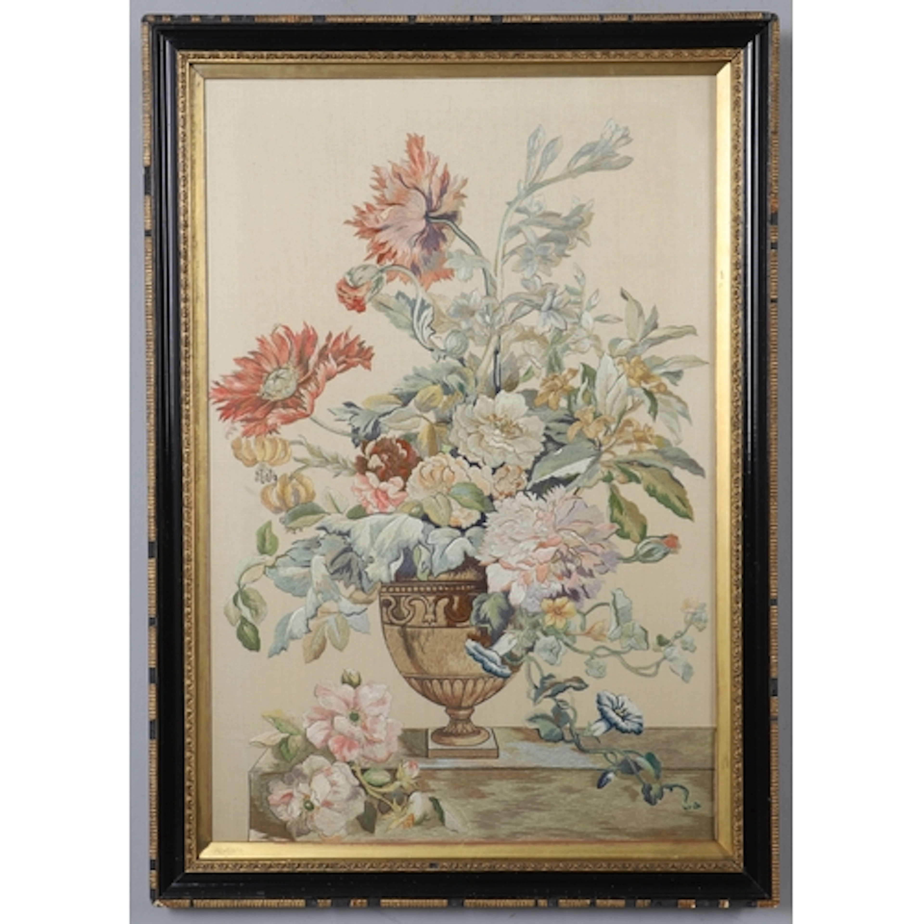 A 19TH CENTURY SILKWORK PICTURE, CIRCA 1830-1840. illustrati...