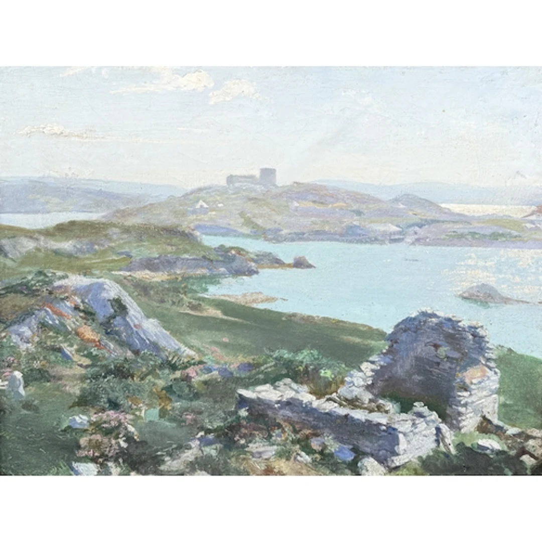 AFTER FRANK MCKELVEY (IRISH, 1895-1974): RUINS IN A LANDSCAP...