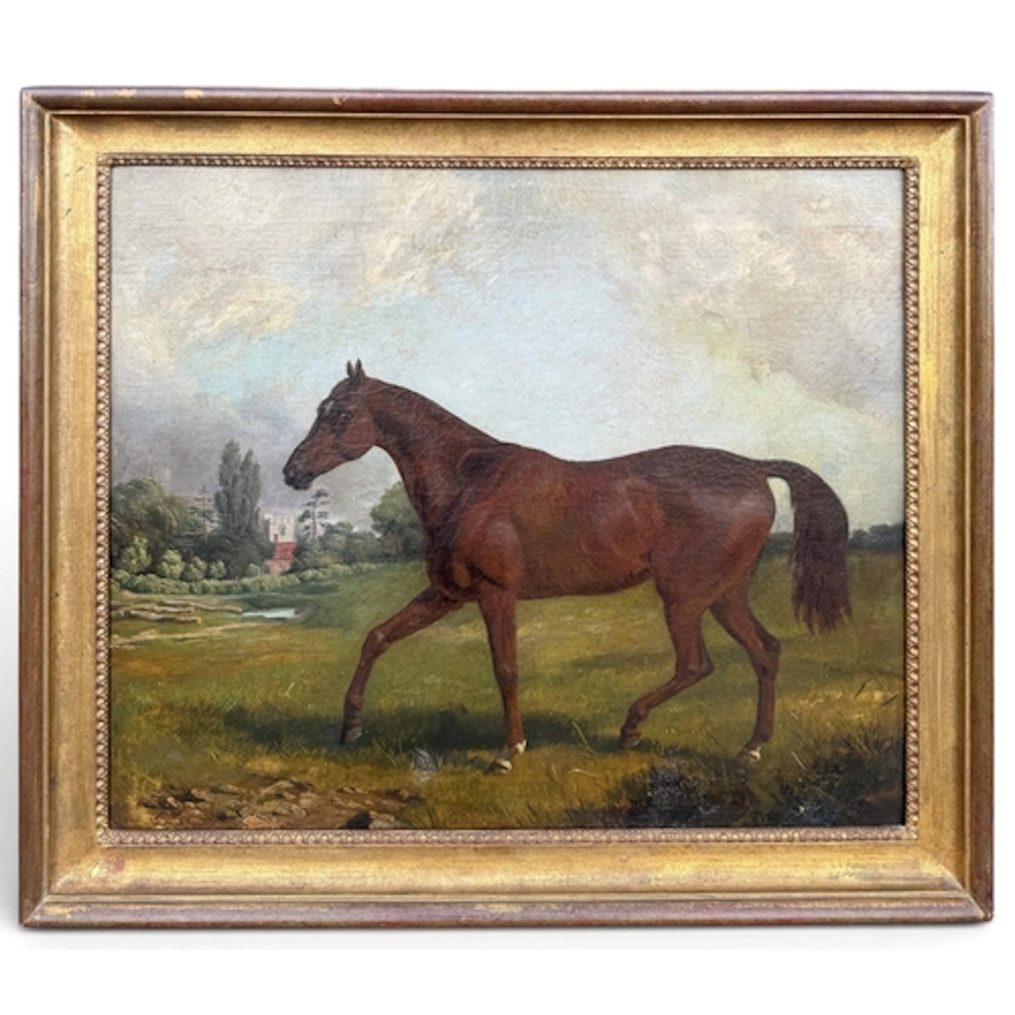 JOHN E. FERNELEY (BRITISH, 1782-1860): PORTRAIT OF A CHESTNU...