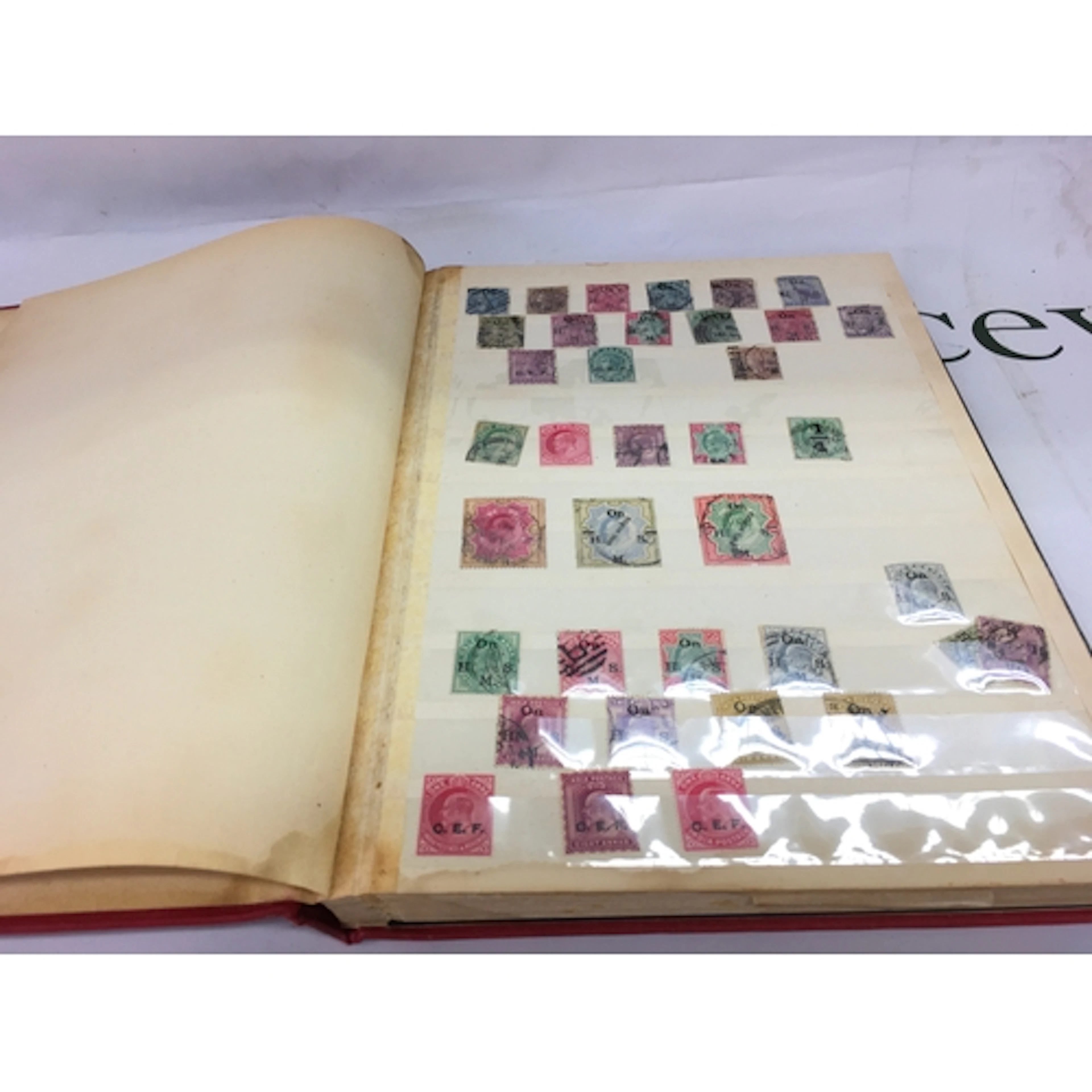 A stamp album of Indian stamps used and mint