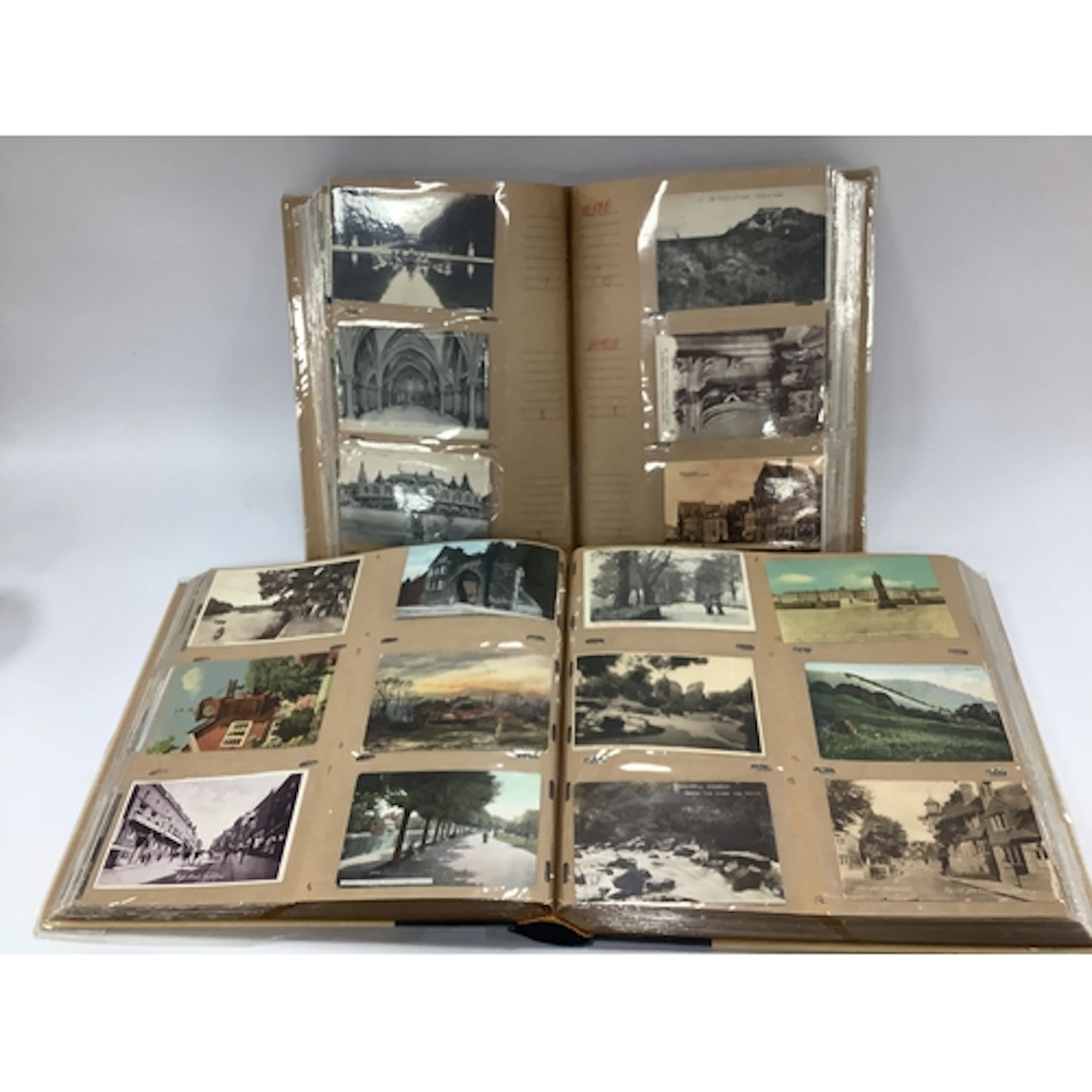 Two Albums of Early XX Century and Later Picture Postcards, ...