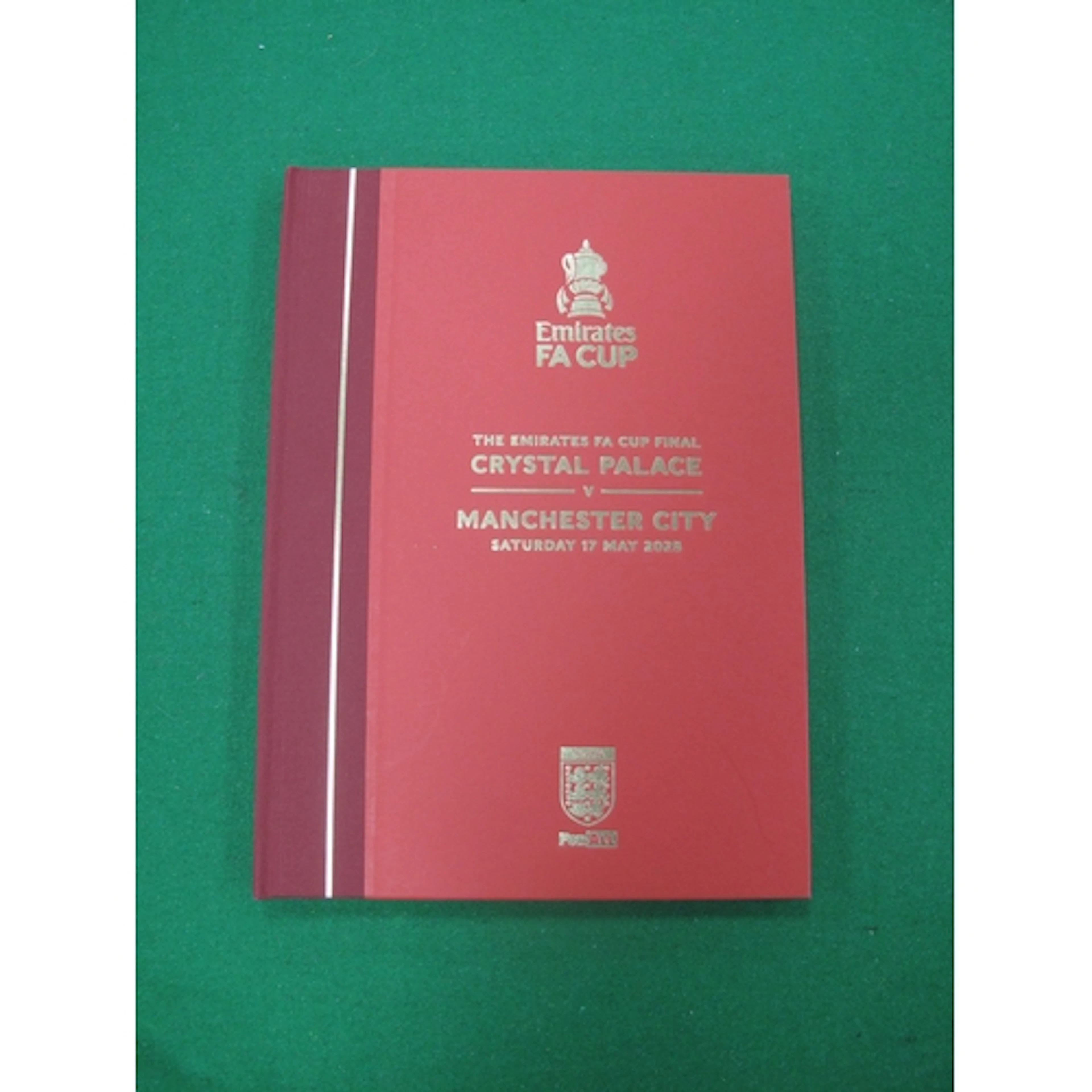 Hardback 2025 FA Cup Final Crystal Palace v Manchester City ...