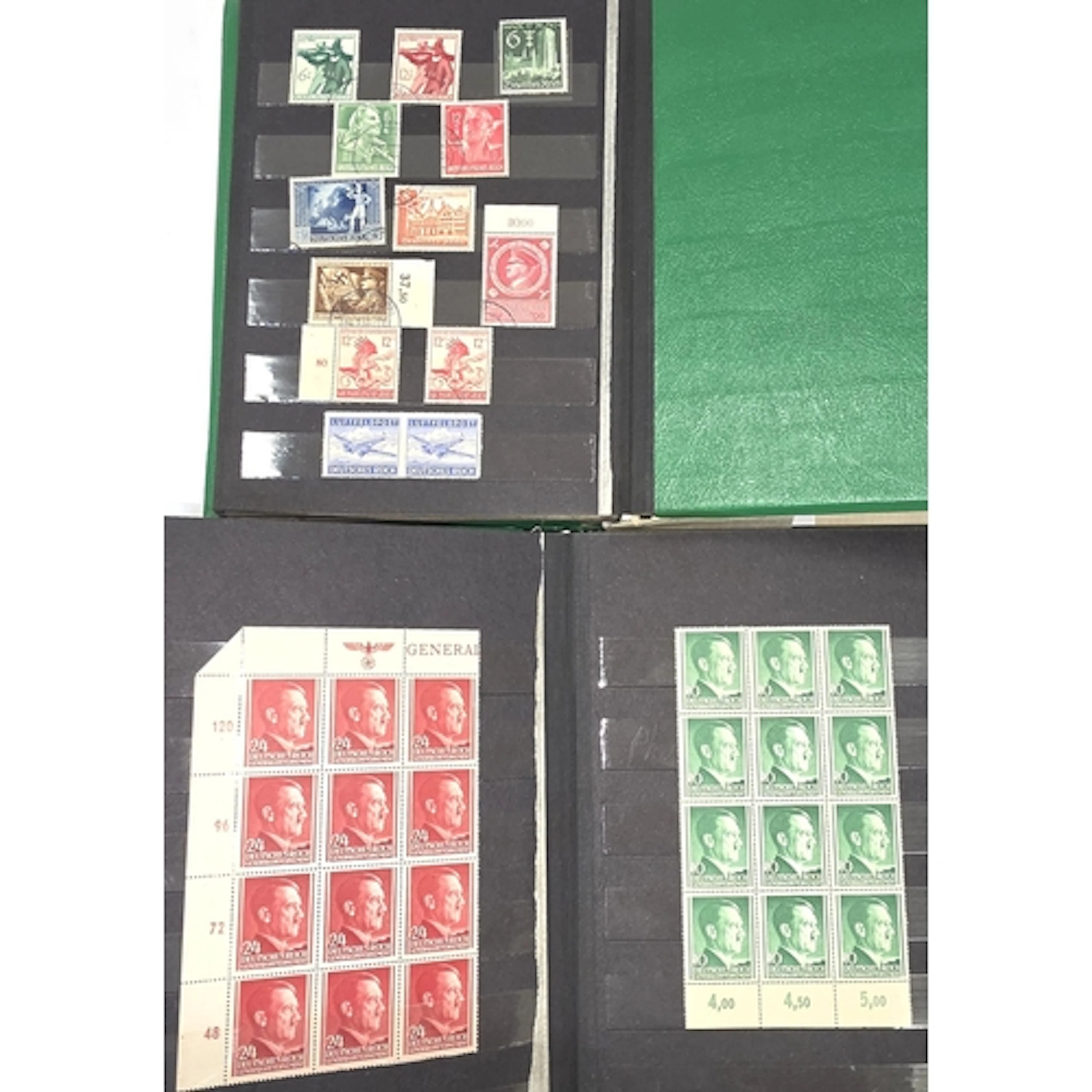 Two albums of WWII period German stamps