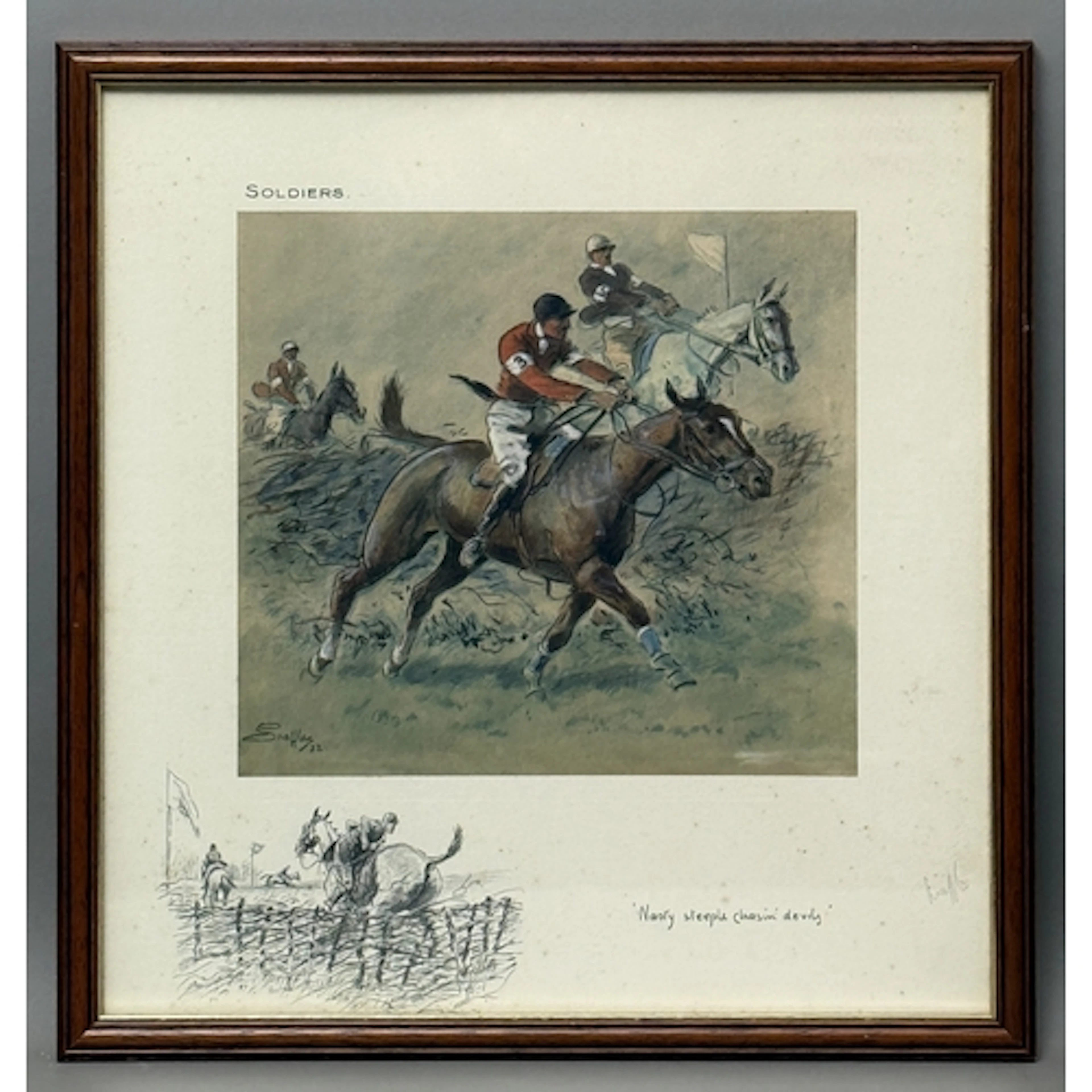 Charles 'Snaffles' Johnson Payne (1884-1967) 'Soldiers. Nast...