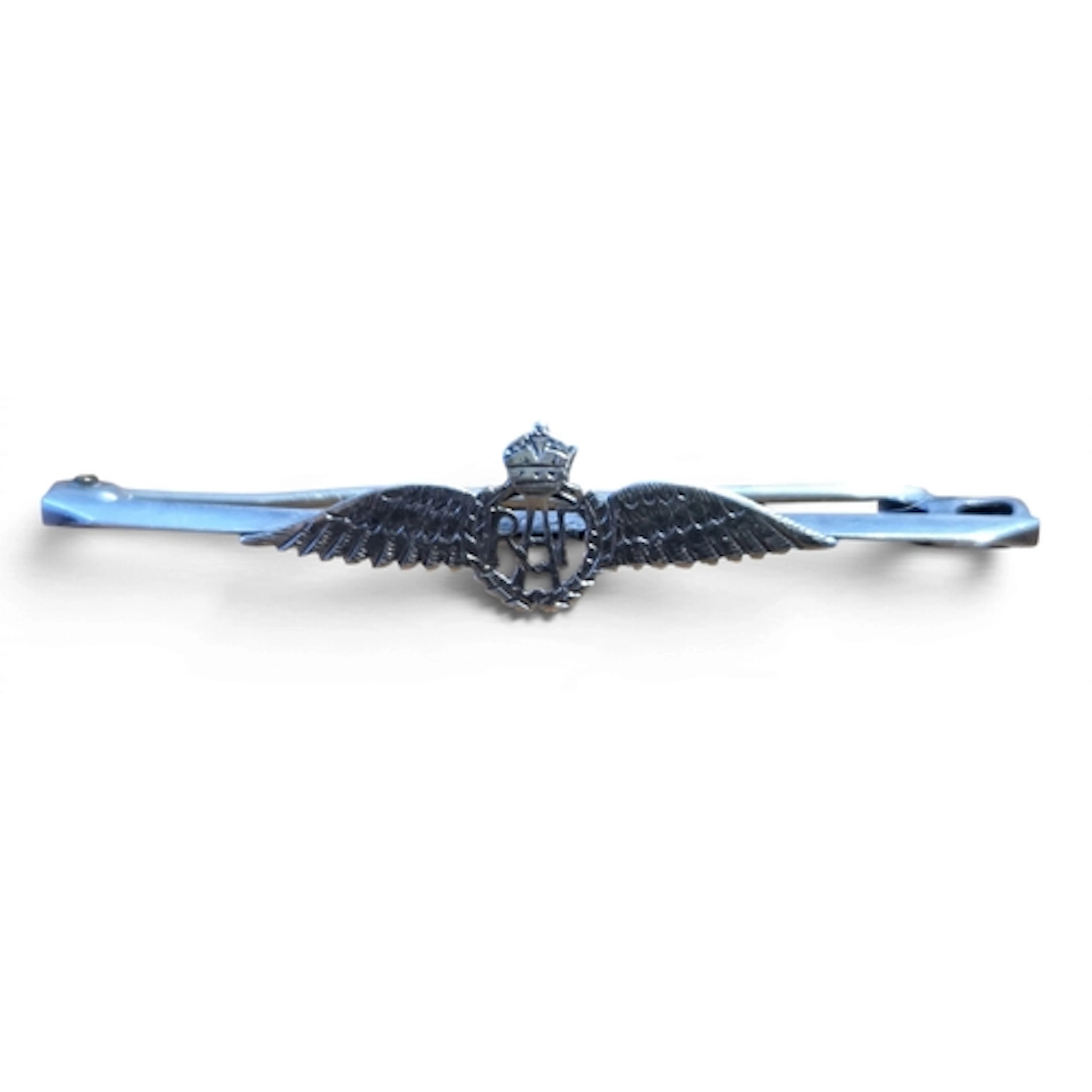 A WWII RAF Sterling Silver sweetheart bar Brooch.