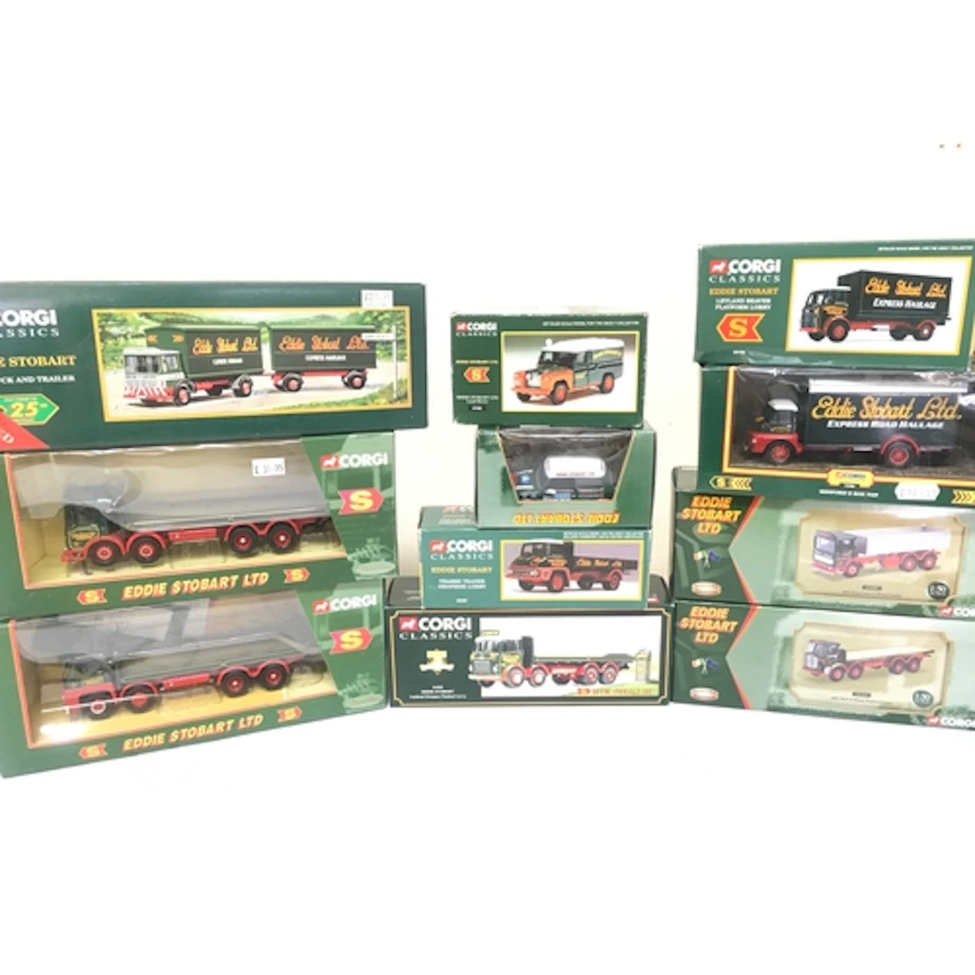 A Small Collection Of Boxed Corgi Eddie Stobart Diecast.