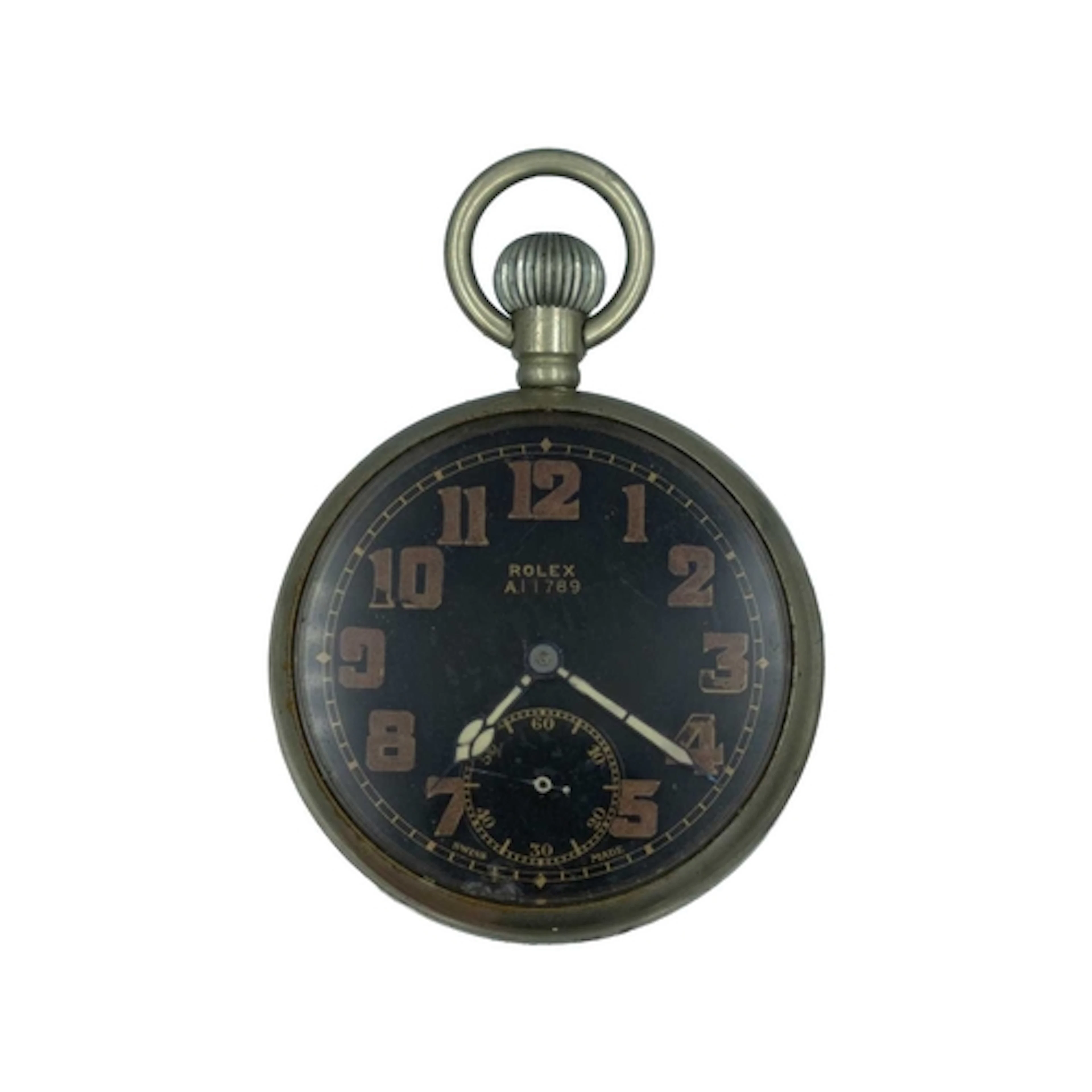 ROLEX - A British WWII General Service MK II nickel-cased mi...