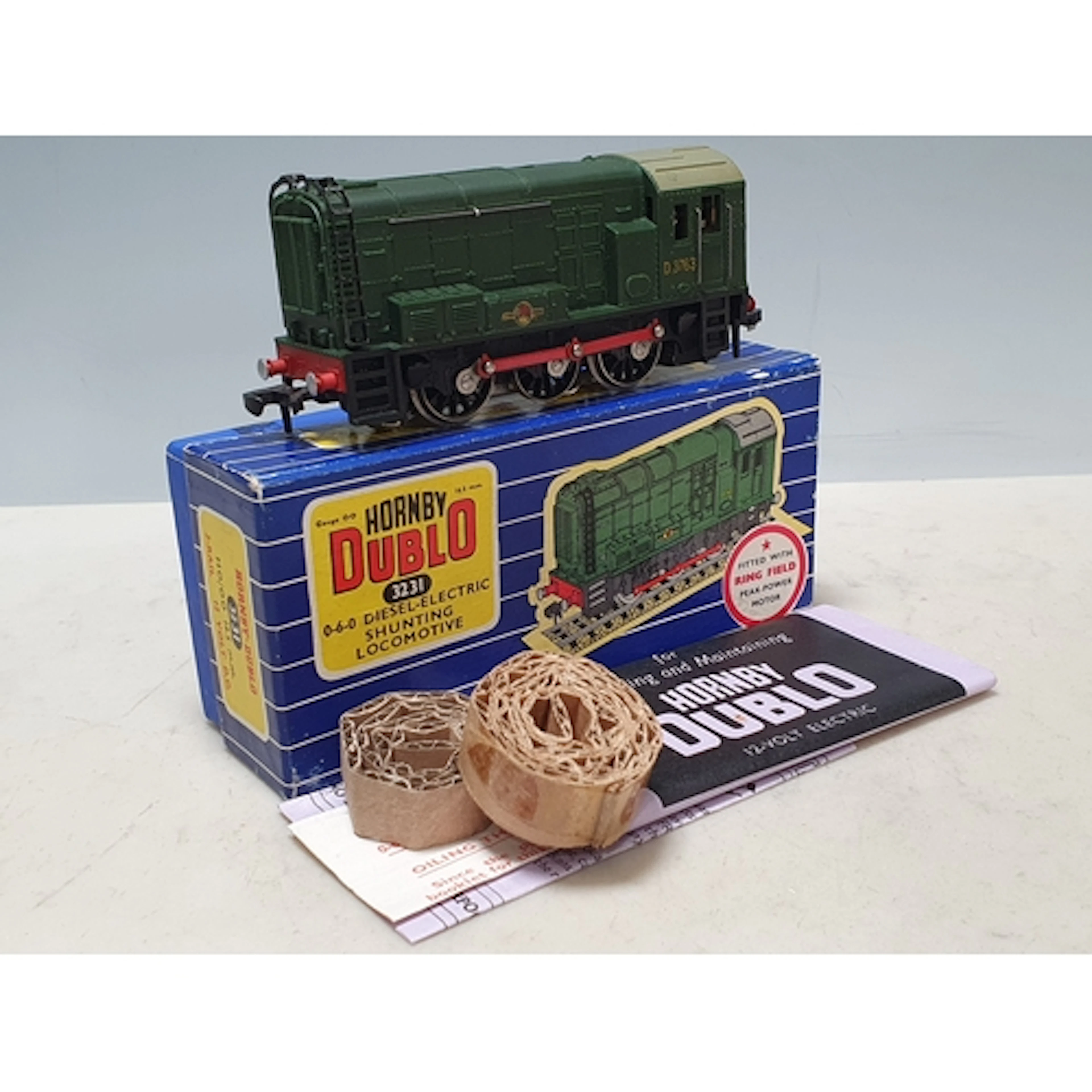 A boxed Hornby Dublo 3231 Diesel Shunter version with 2-piec...