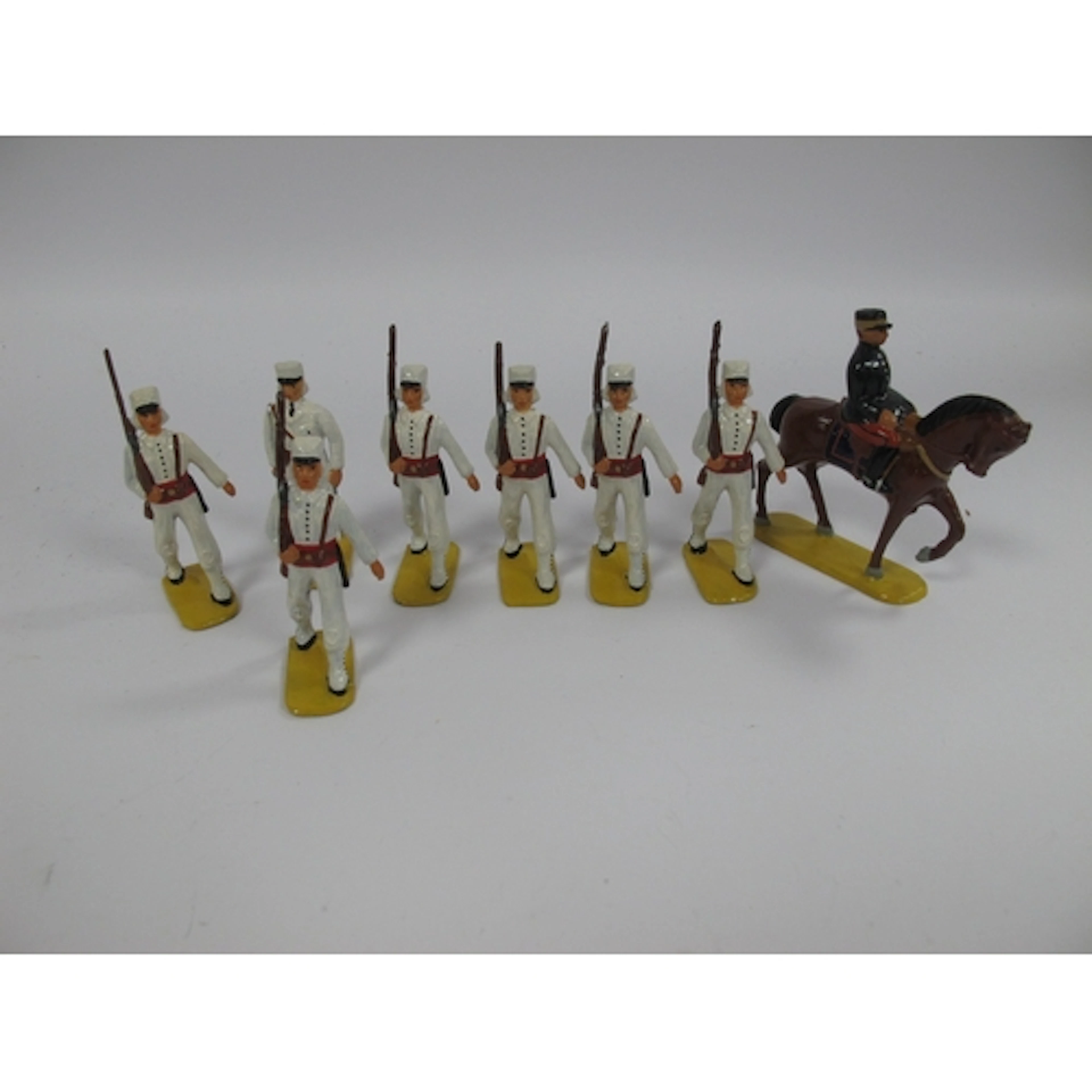 8 Hollow Cast Aluminium Figures, representing French Foreign...