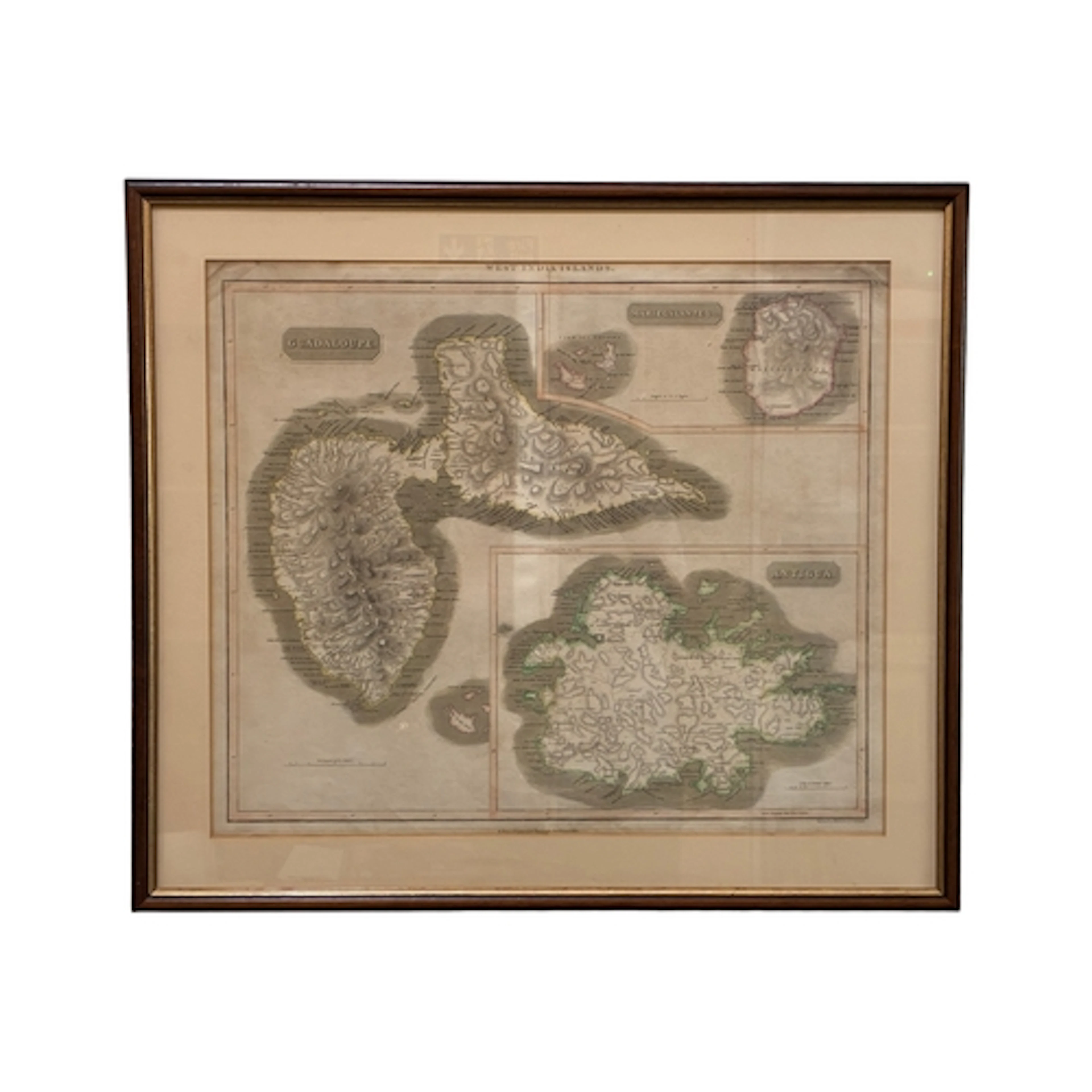 Map of West India Islands from Thompson's New General Atlas,...
